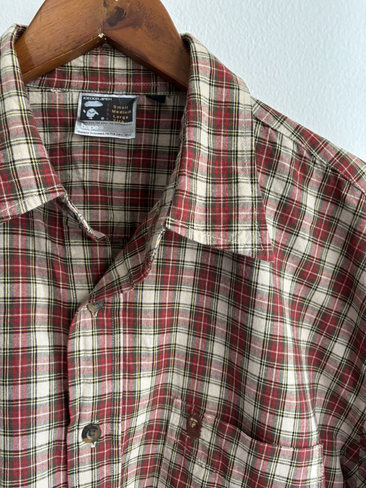 Bape × Vintage PLAID SHIRT Size US L / EU 52-54 / 3 - 2 Thumbnail