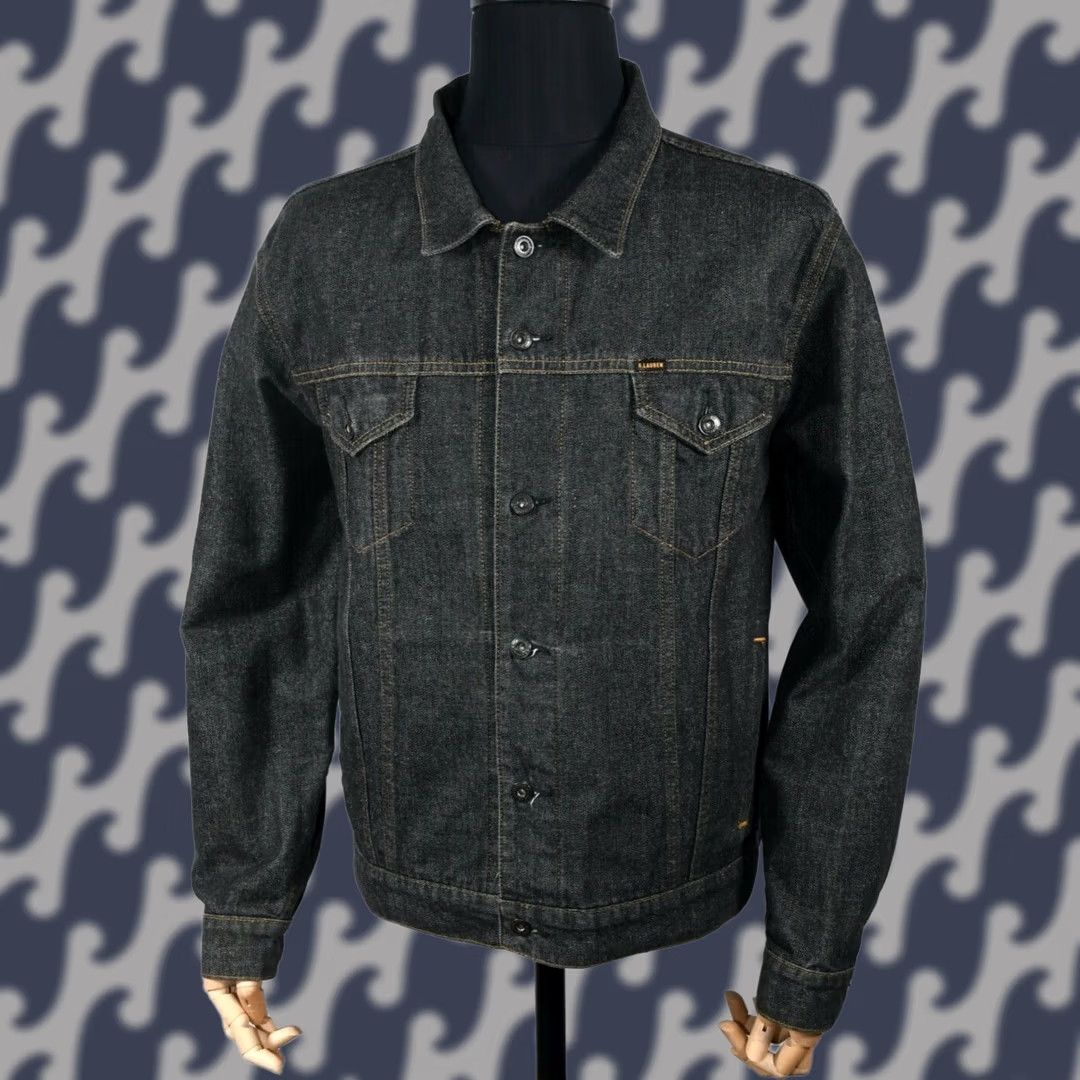 Polo Ralph Lauren Polo Jeans Ralph Lauren RL67 Basic Jean Jacket Men's L Black Size US L / EU 52-54 / 3 - 1 Thumbnail
