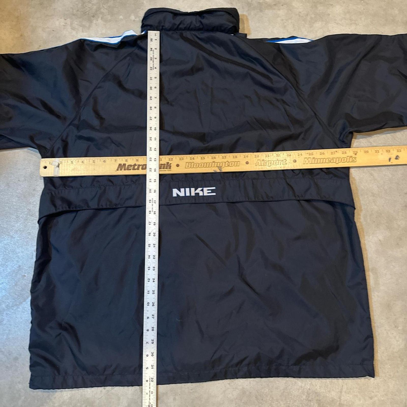 Nike VTG Y2K Black Nike Silver Tag Half-Zip Windbreaker Jacket Size US XXL / EU 58 / 5 - 8 Thumbnail