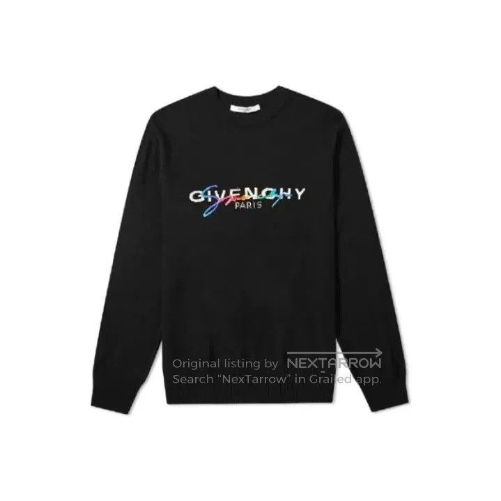Givenchy Givenchy Men's Logo Wool Long-Sleeve Sweater. Size US M / EU 48-50 / 2 - 1 Thumbnail