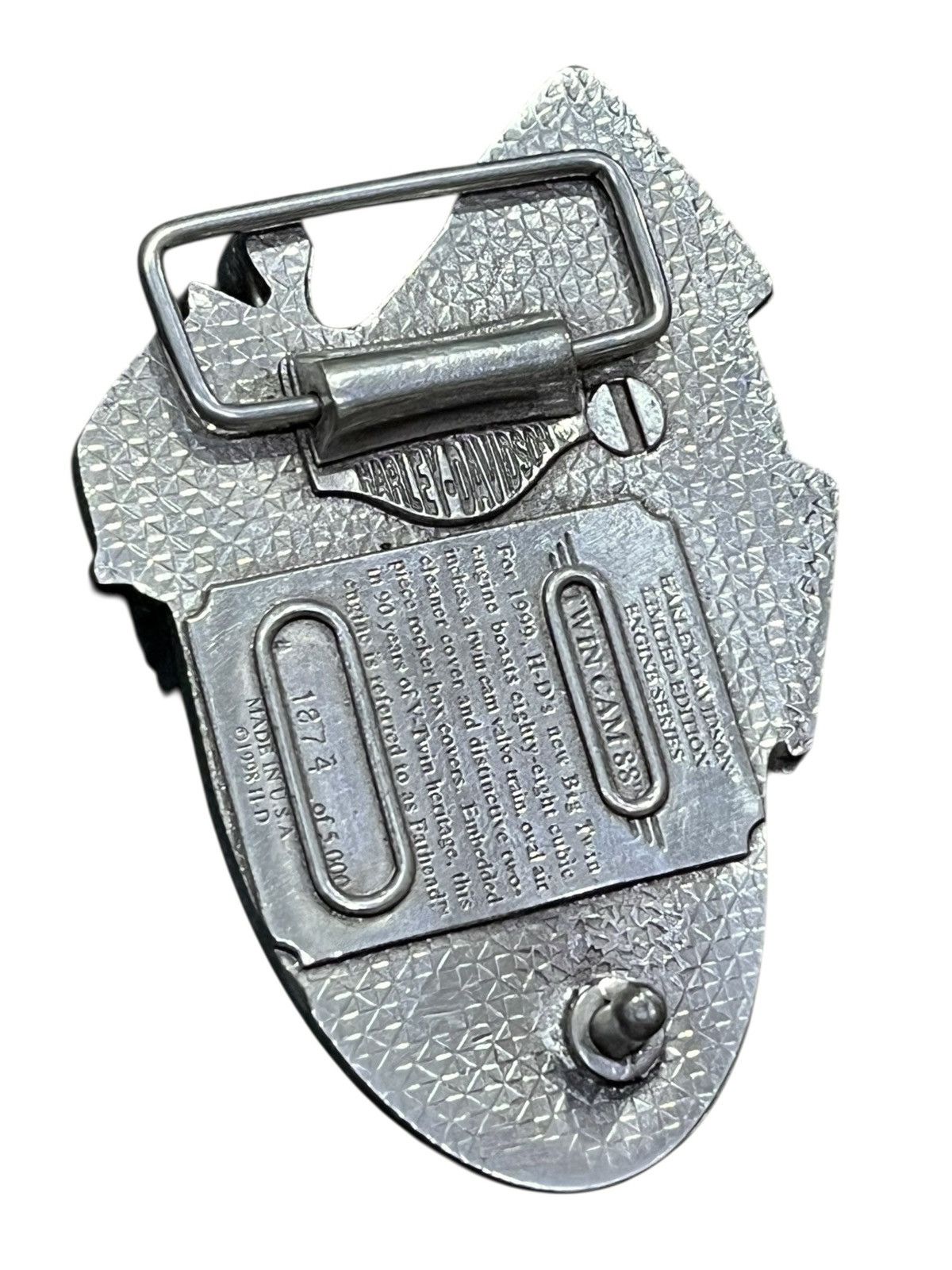Harley Davidson 🔥©️1998 Harley-Davidson Limited Edition Solid 3D Belt Buckle Size ONE SIZE - 6 Thumbnail