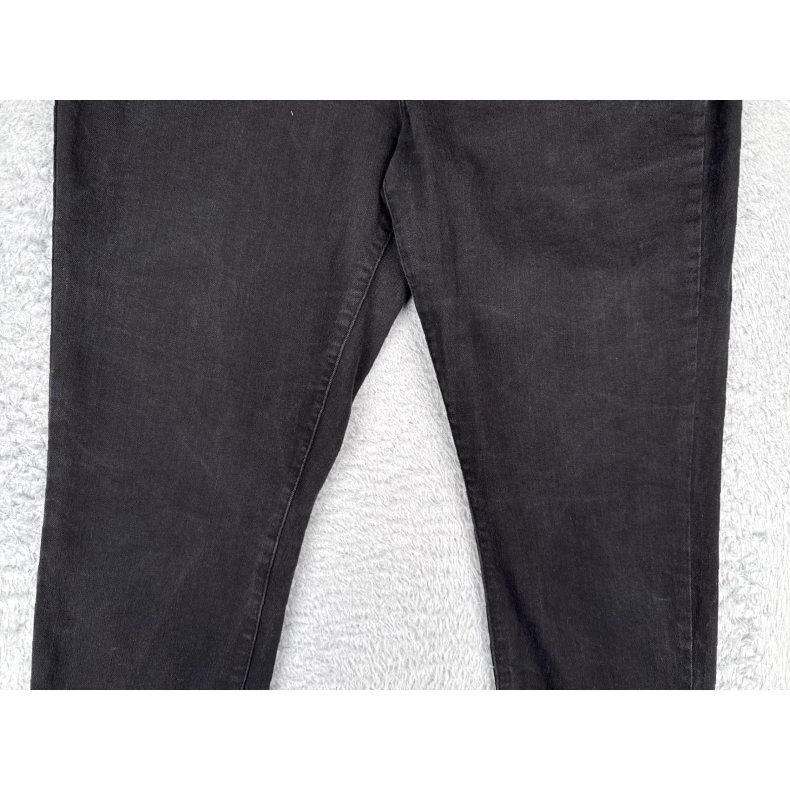 Vintage Wallflower Jeans Wallflower Jeans Black Denim 11 Juniors High Rise Stretch 5-Pocket Design Cotton Blend Womens Jeans Hip-Length Tapered Size 32" / US 10 / IT 46 - 3 Thumbnail