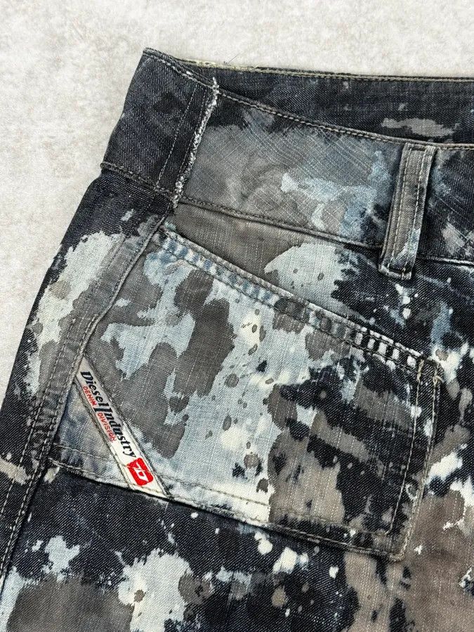 Diesel 2000s Diesel Rust Splash Paint Blue Pants Size US 32 / EU 48 - 8 Thumbnail