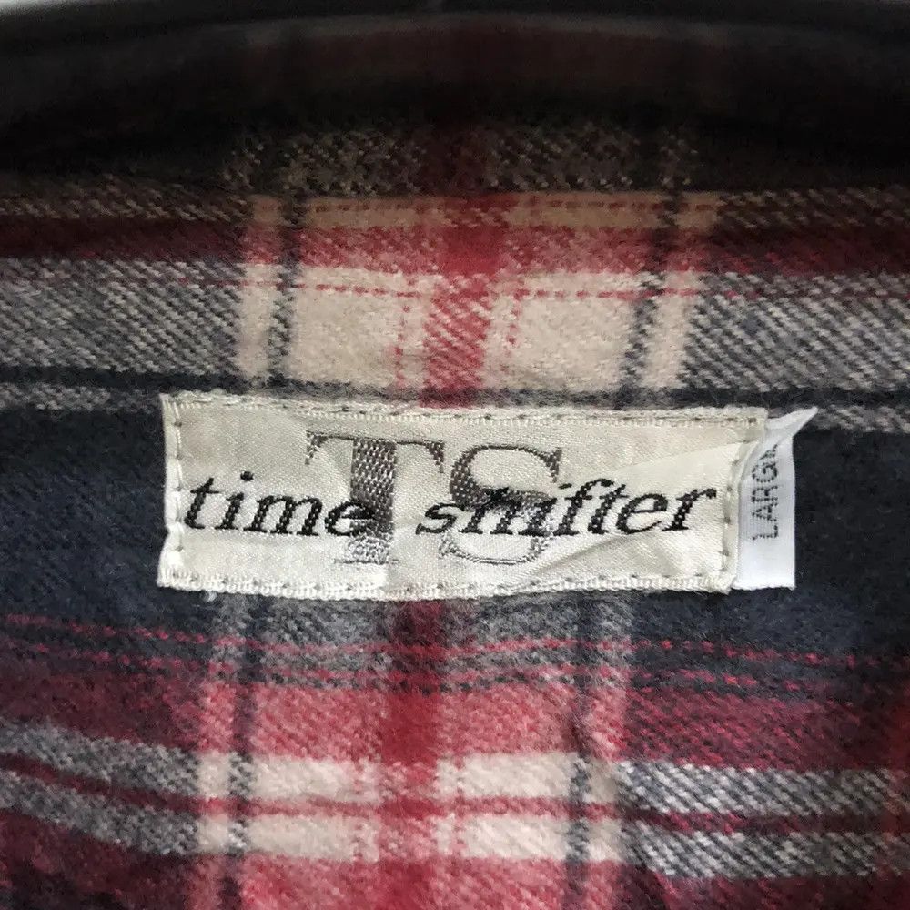 Flannel × Vintage Vintage Time Shifter Plaid Tartan Flannel Shirt 👕 Size US L / EU 52-54 / 3 - 3 Thumbnail