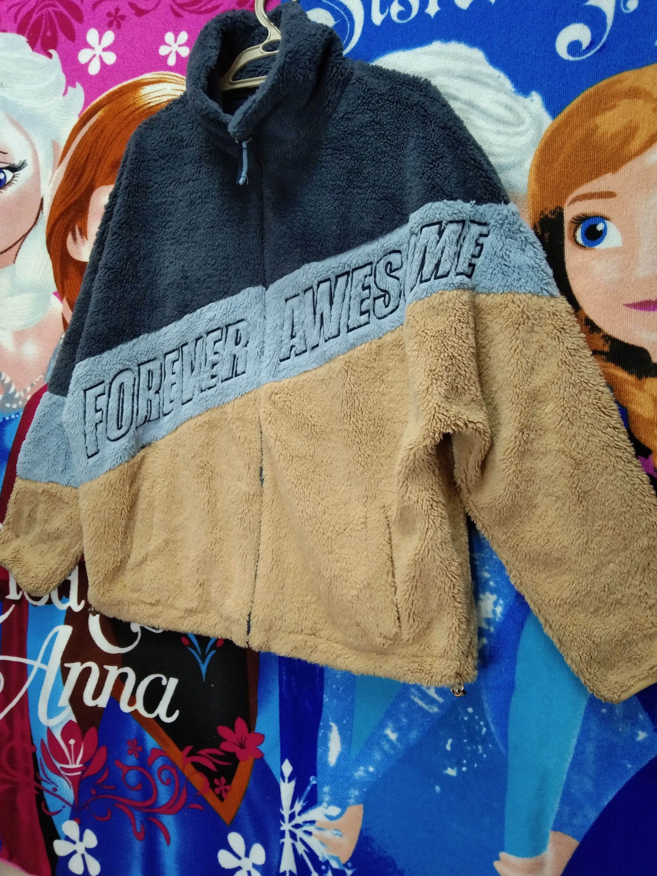 Bershka × Japanese Brand FOREVER AWESOME COLOURBLOCK SHERPA JACKET Size US L / EU 52-54 / 3 - 2 Thumbnail