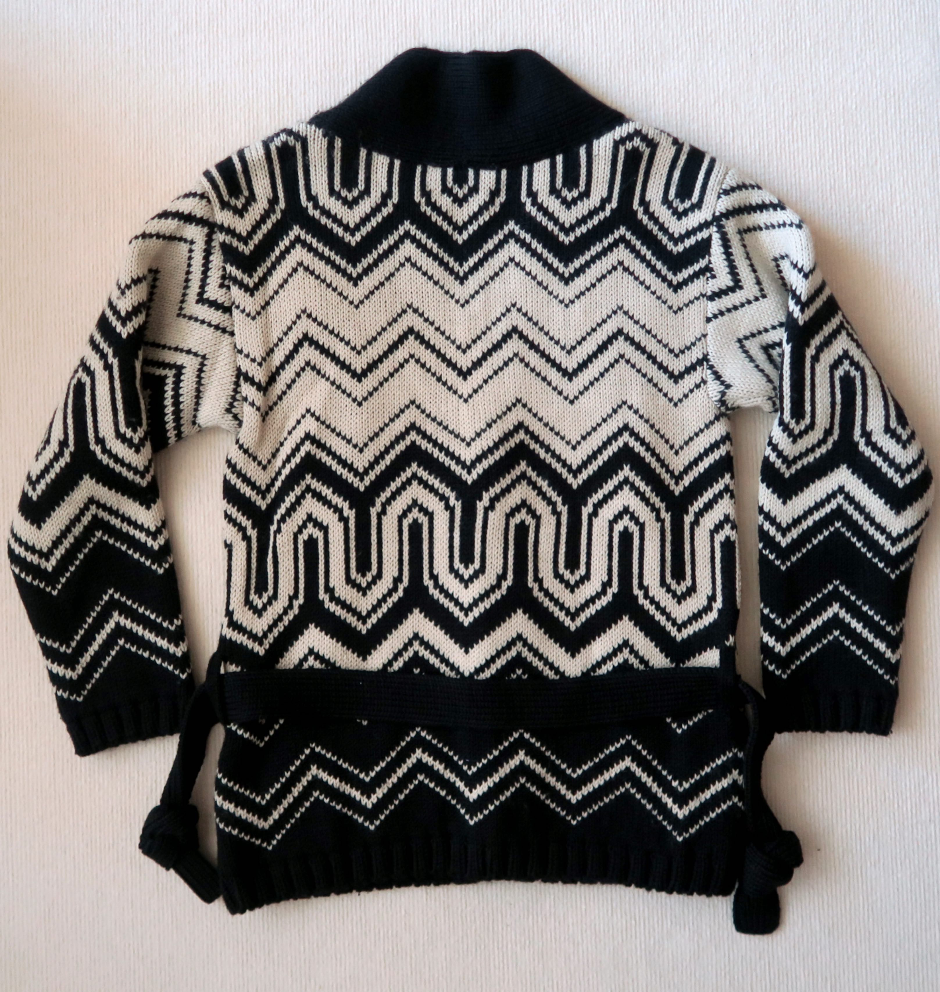 Missoni Missoni Lana Wool Zigzag Cardigan Jacket Size US M / EU 48-50 / 2 - 2 Thumbnail