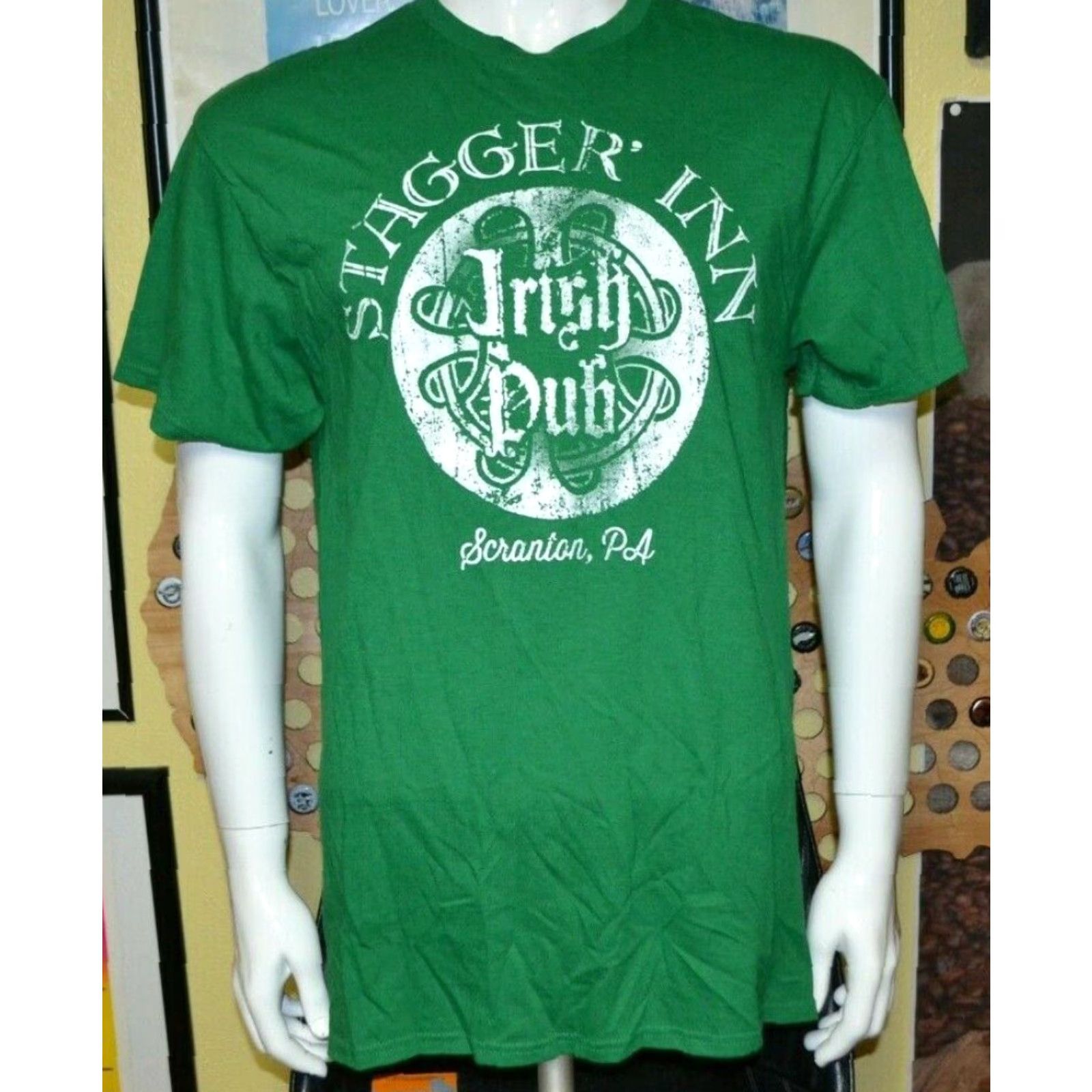 Delta VINTAGE Stagger Inn Irish Pub Scranton PA Dive Bar T Shirt Large Celtic St. Patricks Day Size US L / EU 52-54 / 3 - 2 Thumbnail