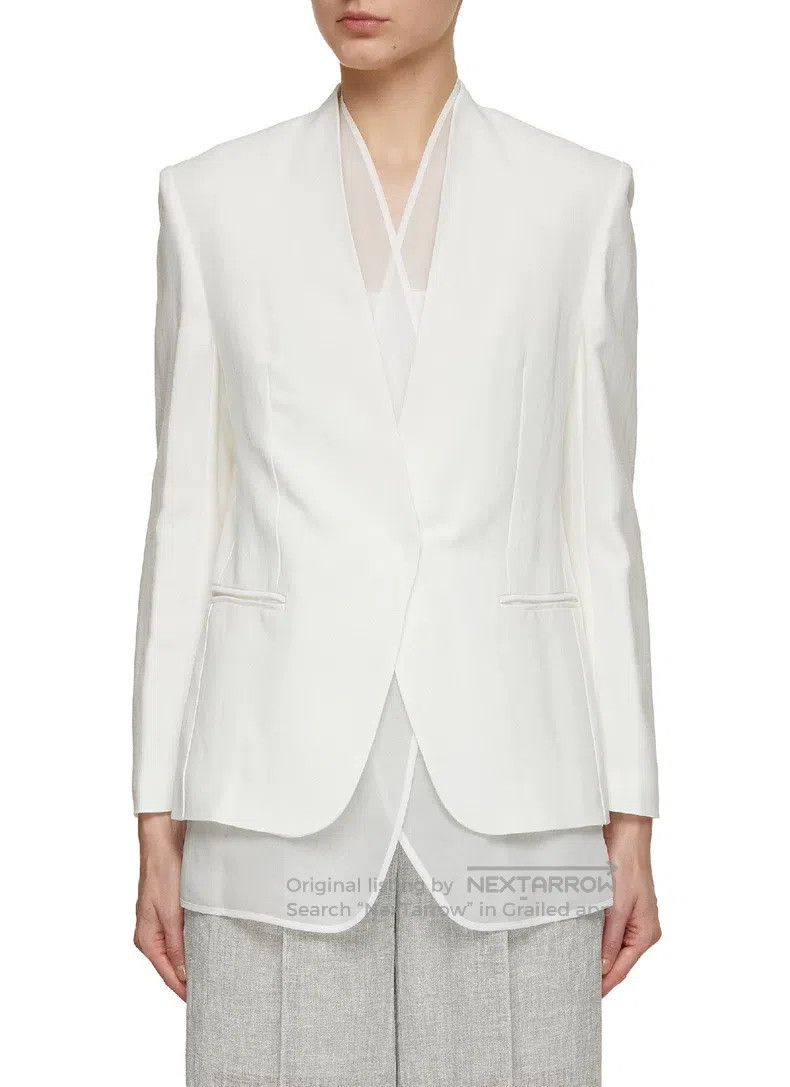 Brunello Cucinelli Brunello Cucinelli Layered collarless blazer two-piece set Size XS / US 0-2 / IT 36-38 - 1 Thumbnail