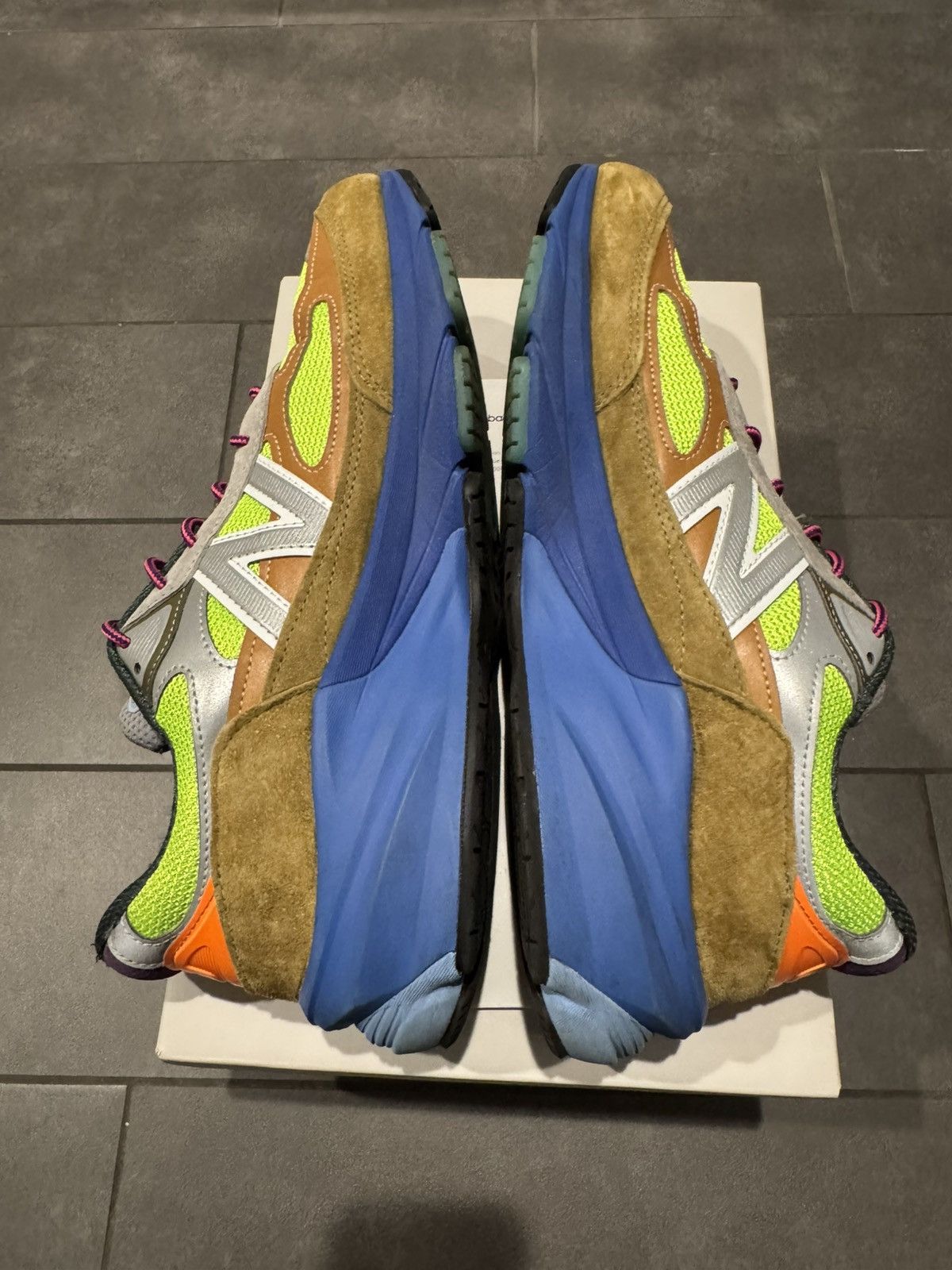 Action Bronson × New Balance SOLD - New Balance 990 V4 multi-color Action Bronson Baklava Size US 11 / EU 44 - 4 Thumbnail