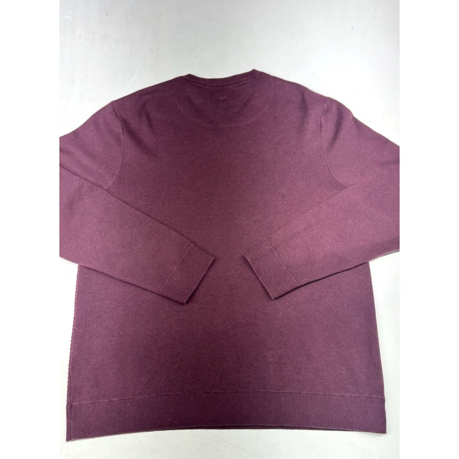 Vintage VINTAGE? (No) Buttercloth Sweater Mens XL Burgundy Pullover Long Sleeve Knit Collared Solid Regular Fit Knit Wool? Size US XL / EU 56 / 4 - 6 Thumbnail