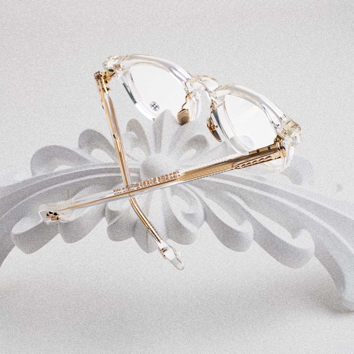 Chrome Hearts CHROME HEARTS CHIRP CHIRP-A CRYSTAL- 18KGP GLASSES Size ONE SIZE - 7 Thumbnail