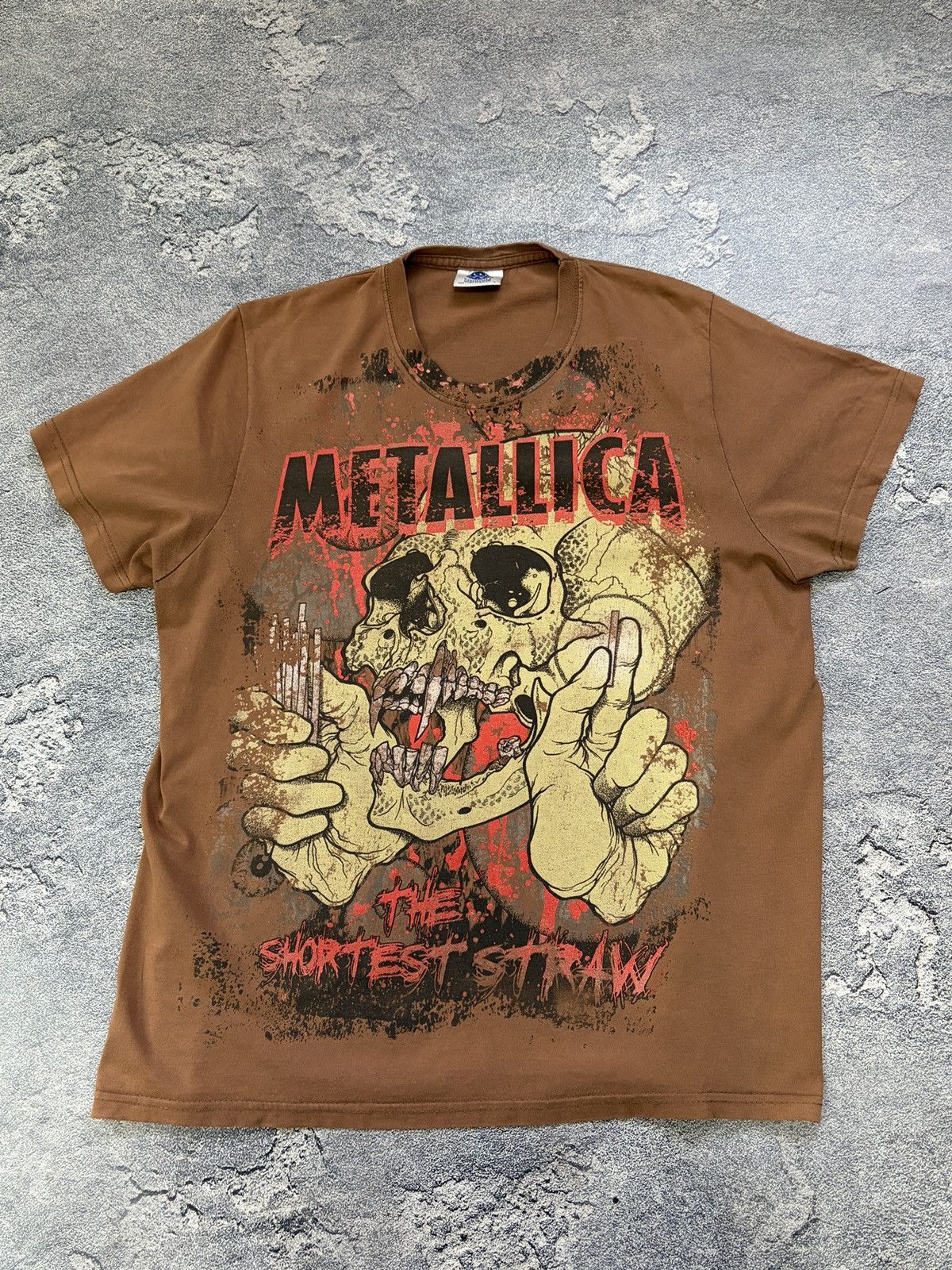 Vintage Vintage Metallica The Shortest Straw Tee Starworld Tag XL Size US L / EU 52-54 / 3 - 1 Thumbnail