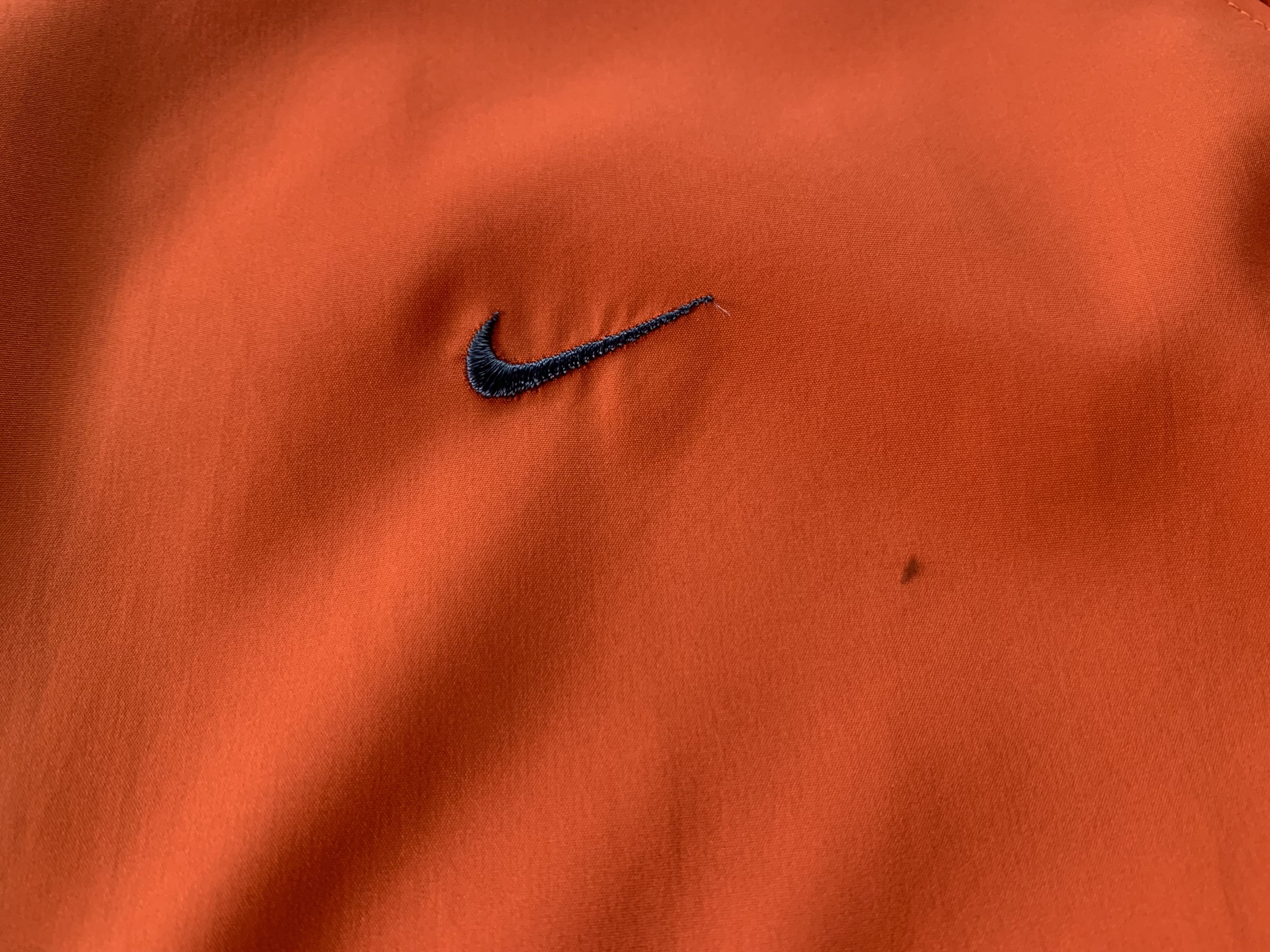 Nike × Vintage Nike Vintage Orange Nylon Reflective Running Jacket Size US L / EU 52-54 / 3 - 7 Thumbnail