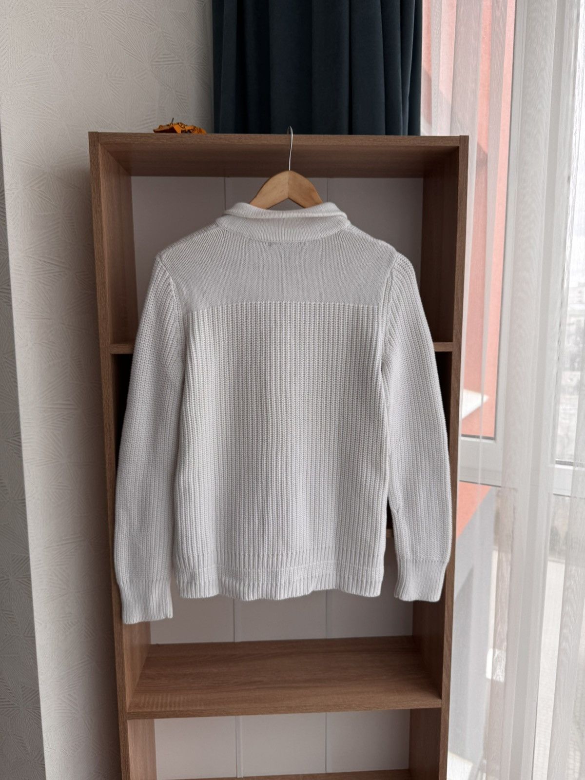 Lauren Ralph Lauren × Polo Ralph Lauren × Vintage Vintage Lauren Ralph Lauren White Toggle Cable Knit Cardigan Size M / US 6-8 / IT 42-44 - 5 Thumbnail
