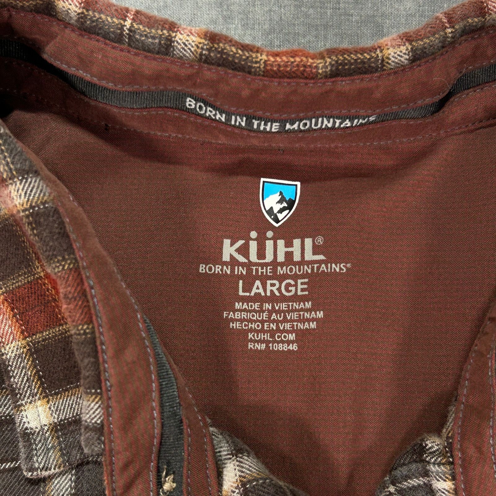 Kuhl Kuhl Dillingr plaid outdoor casual metal button flannel mn L Size US L / EU 52-54 / 3 - 5 Thumbnail