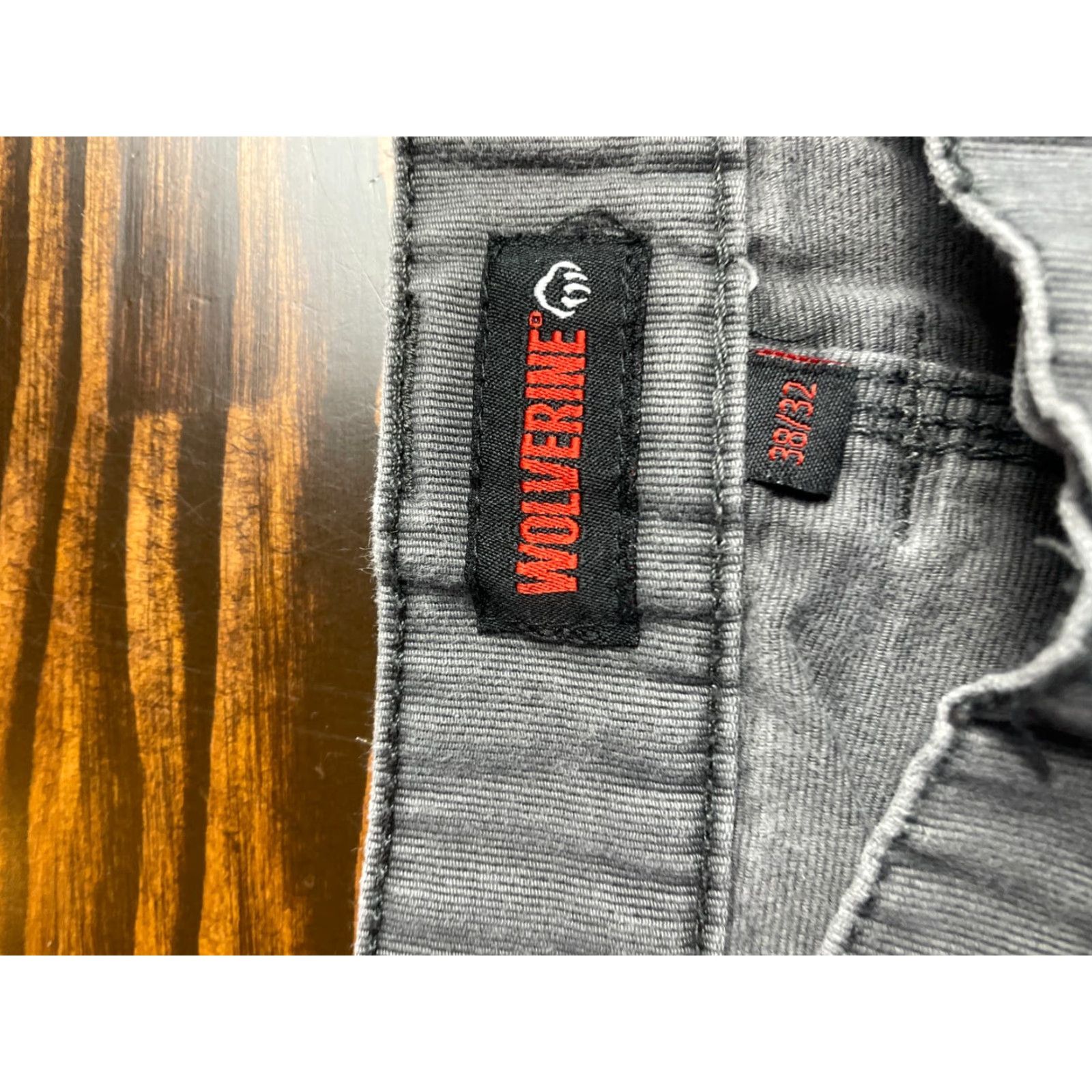 Vintage Wolerine Workpants Men's Size 38/32 Gray Straight Pockets Frayed Hem Spot on Leg Jeans Men Vintage No Size US 38 / EU 54 - 3 Thumbnail