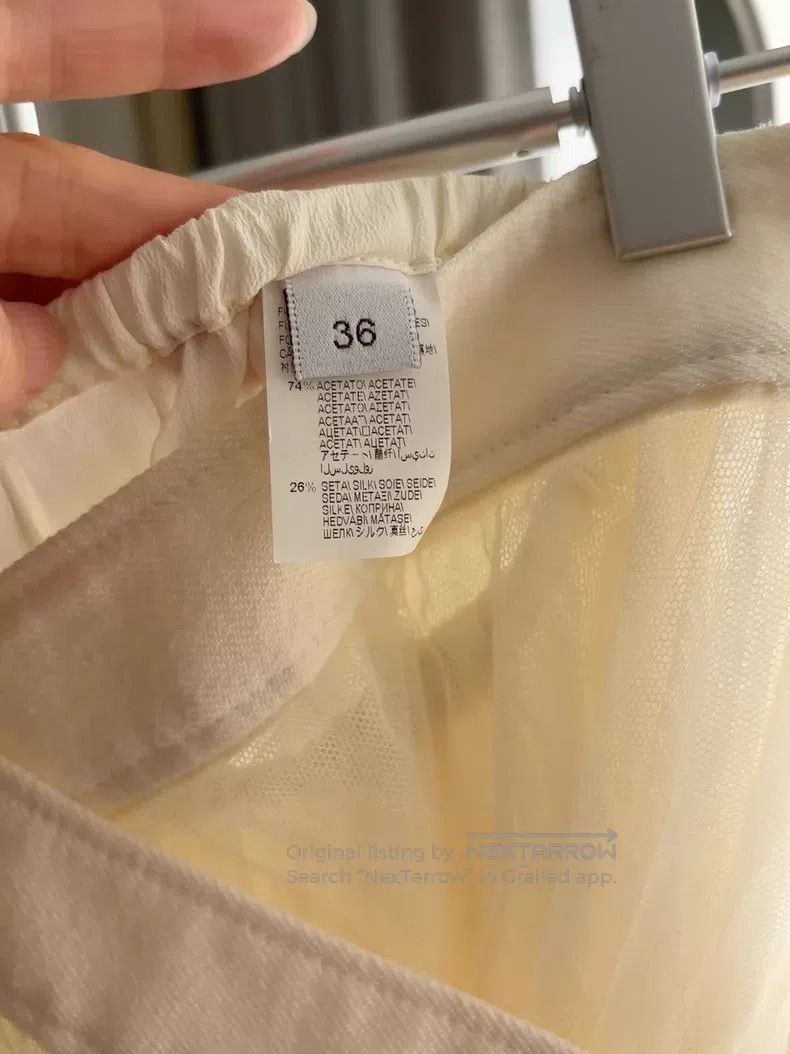 Brunello Cucinelli Brunello Cucinelli Beige sheer skirt, double-layered, adju Size 24" / US 00 / IT 34 - 3 Thumbnail