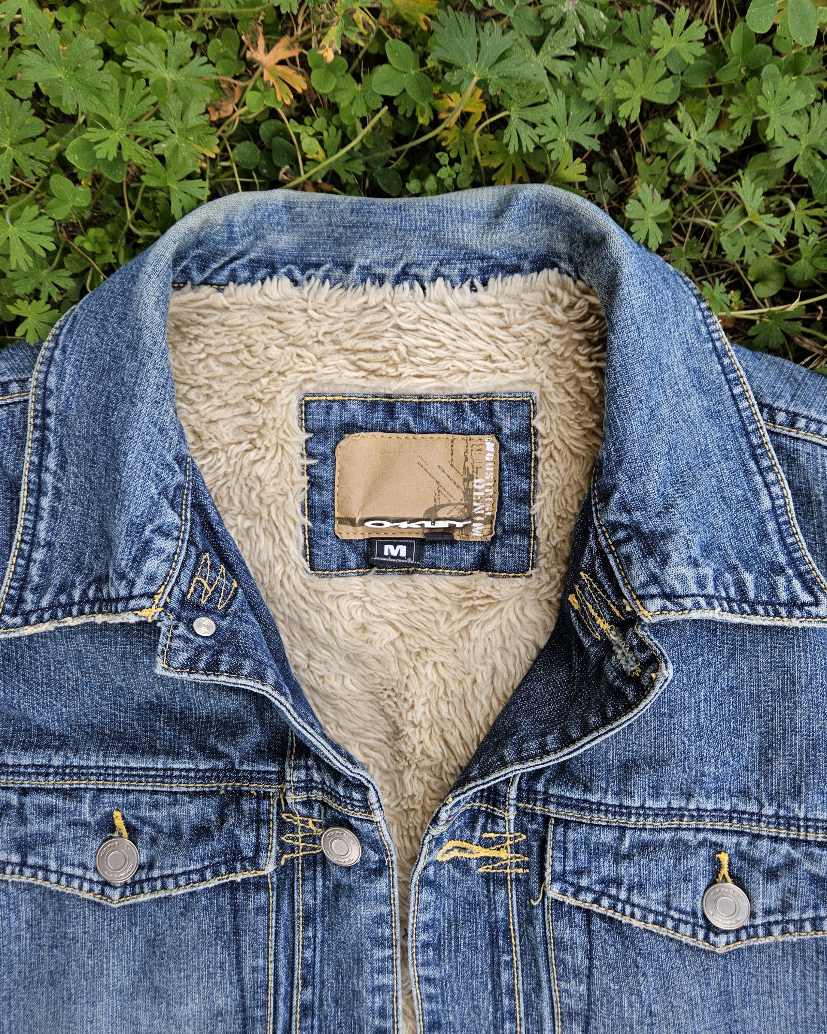 Oakley Oakley Software Fur Sherpa Lined Denim Jean Jacket Size US L / EU 52-54 / 3 - 3 Thumbnail