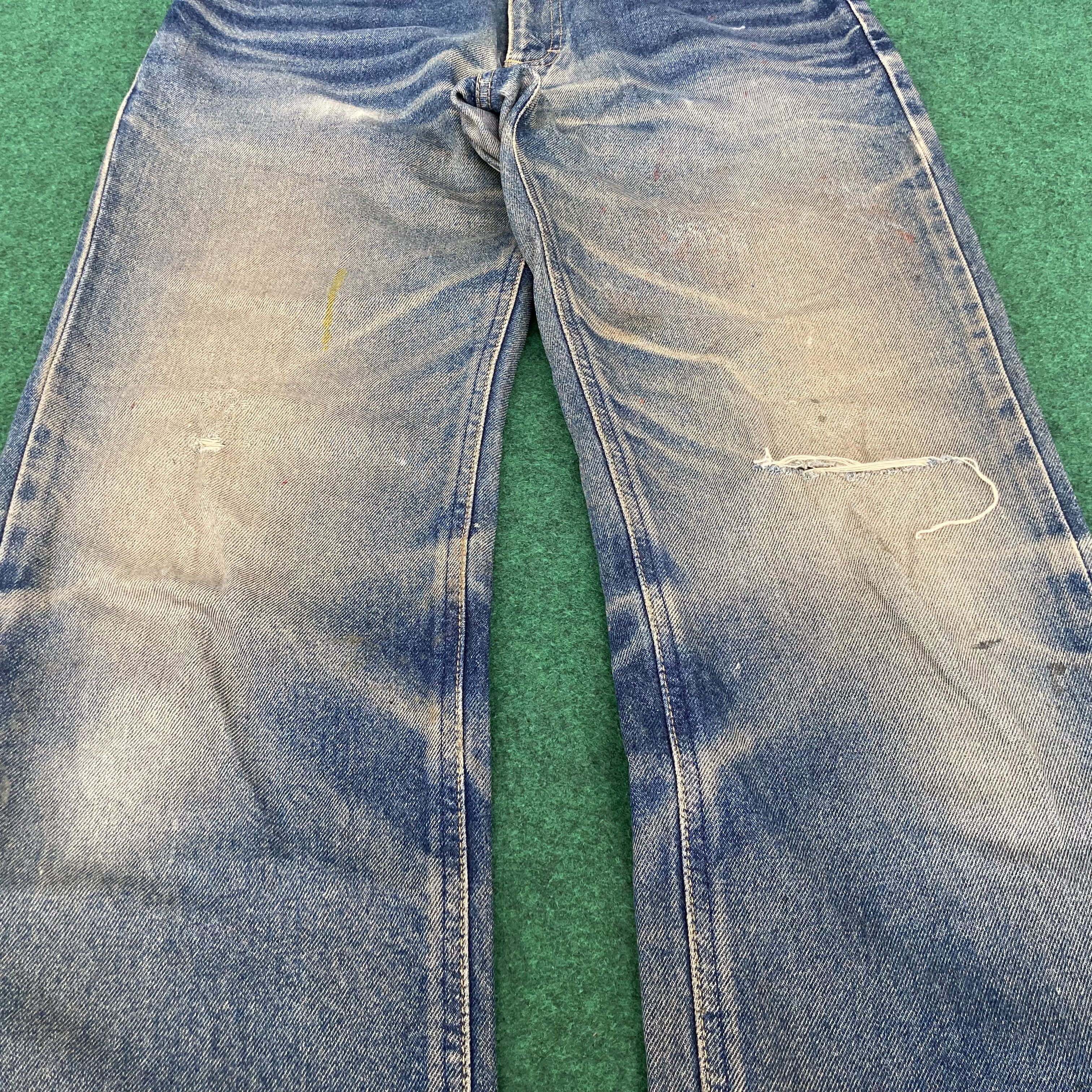 Lee Vintage Lee Faded Distressed Ripped Sz 30 Denim Jeans Size US 30 / EU 46 - 11 Thumbnail