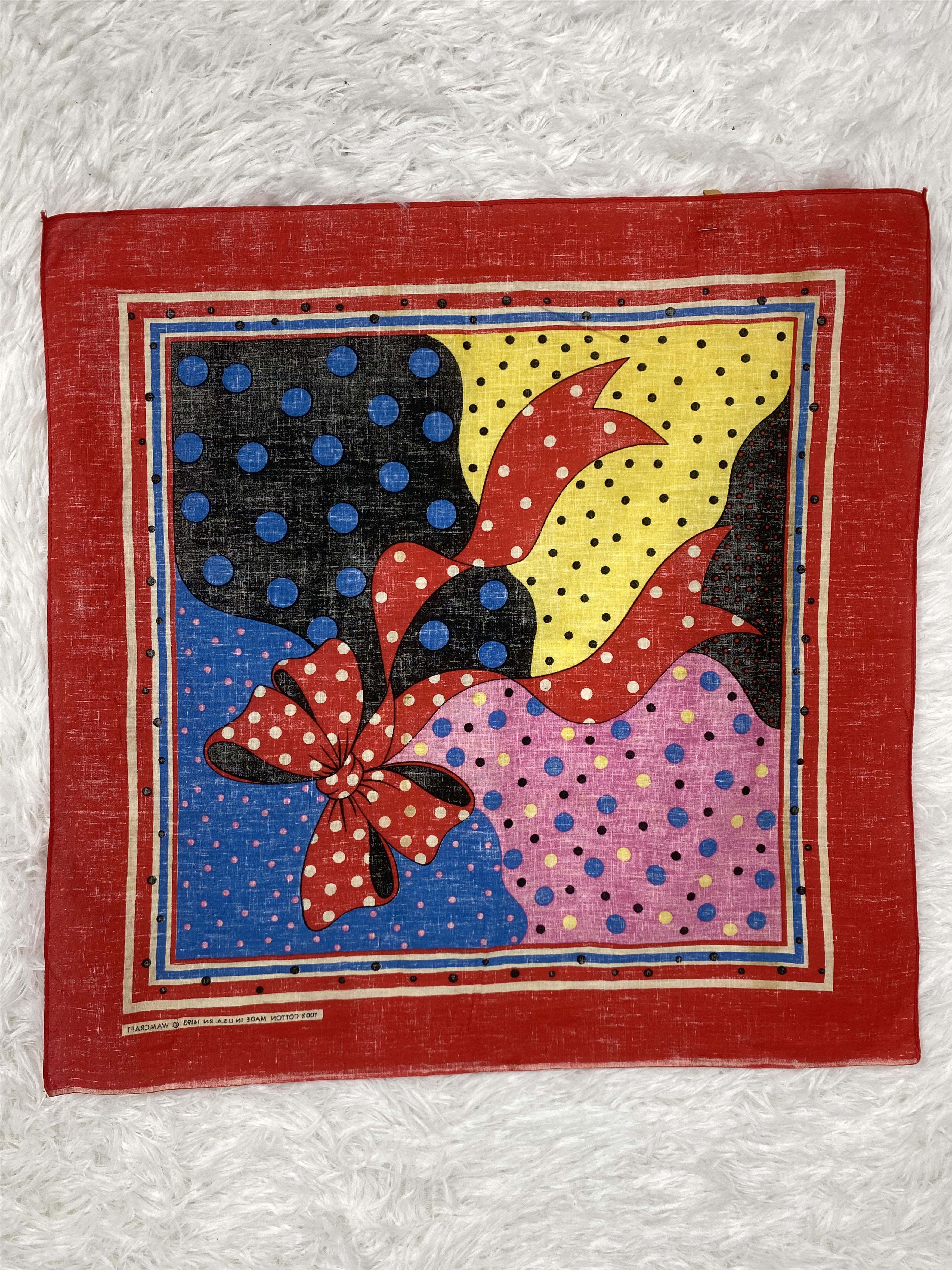 Other Vintage Bandana Handkerchief PH0029 Size ONE SIZE - 5 Thumbnail