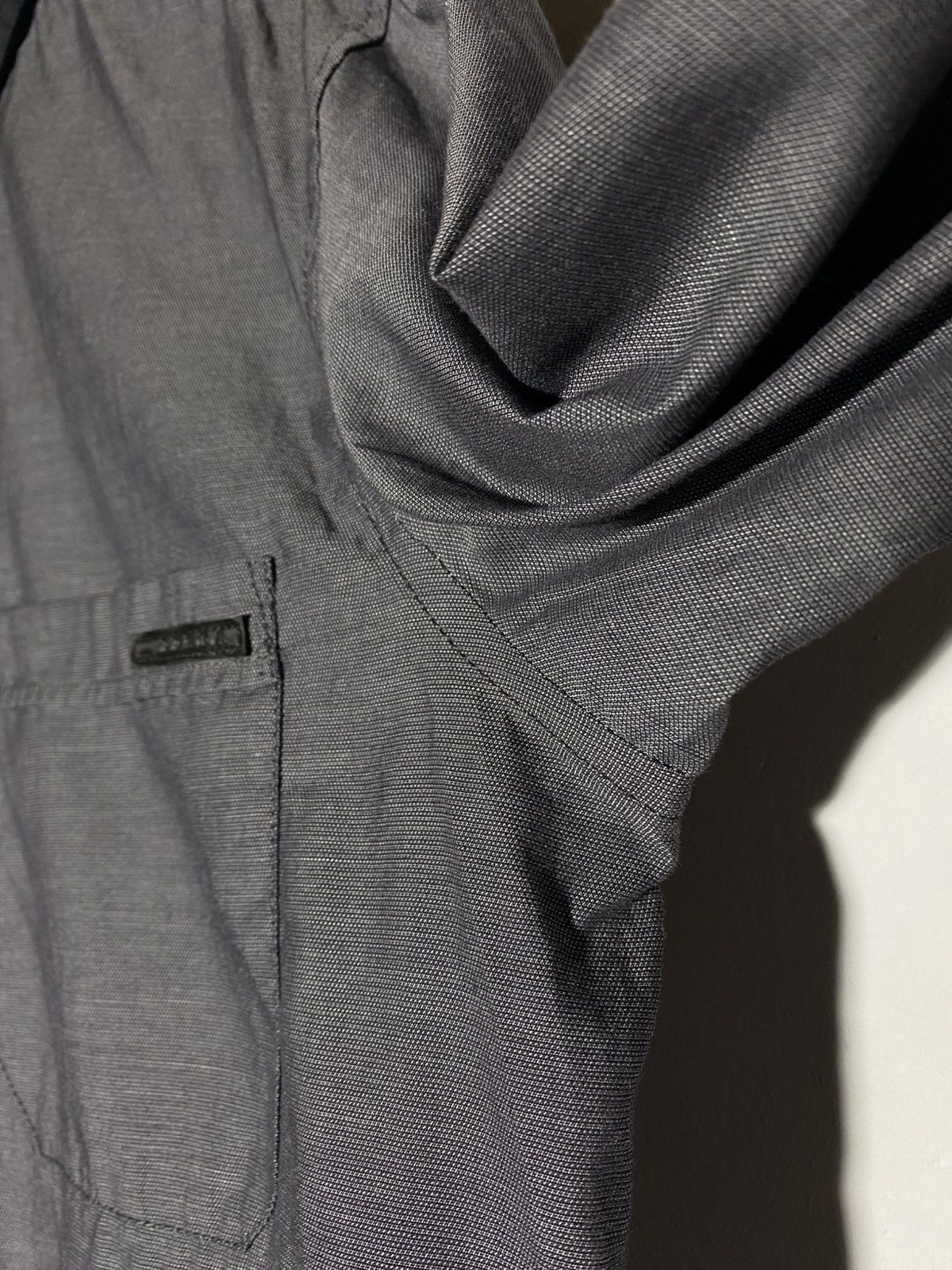 Prada Prada Dark Grey Black Tab Long Sleeve Button Up Shirt Size US M / EU 48-50 / 2 - 10 Thumbnail
