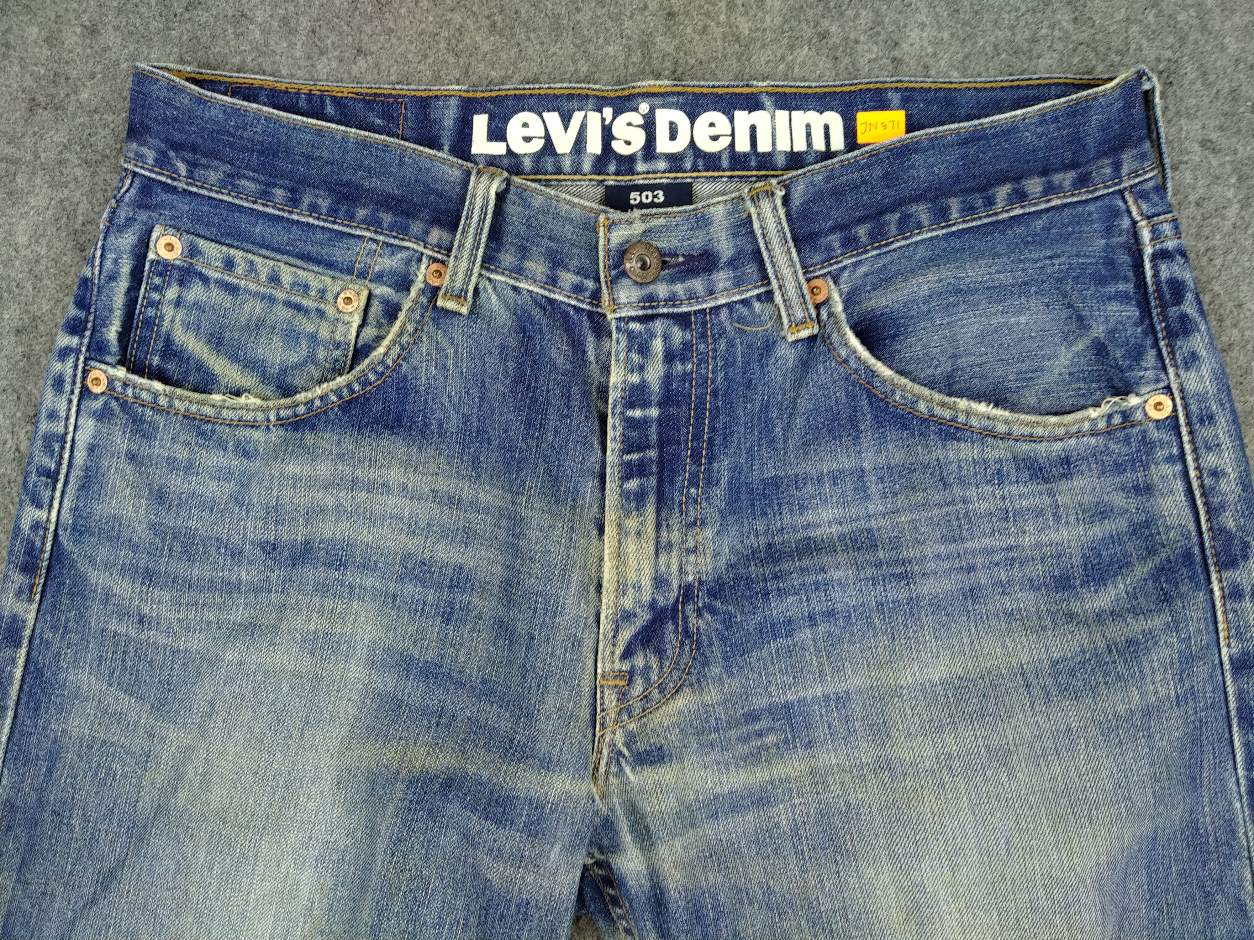 Levi's Vintage Levi's 503 Loose Straight Distressed Denim -JN571 Size US 32 / EU 48 - 3 Thumbnail