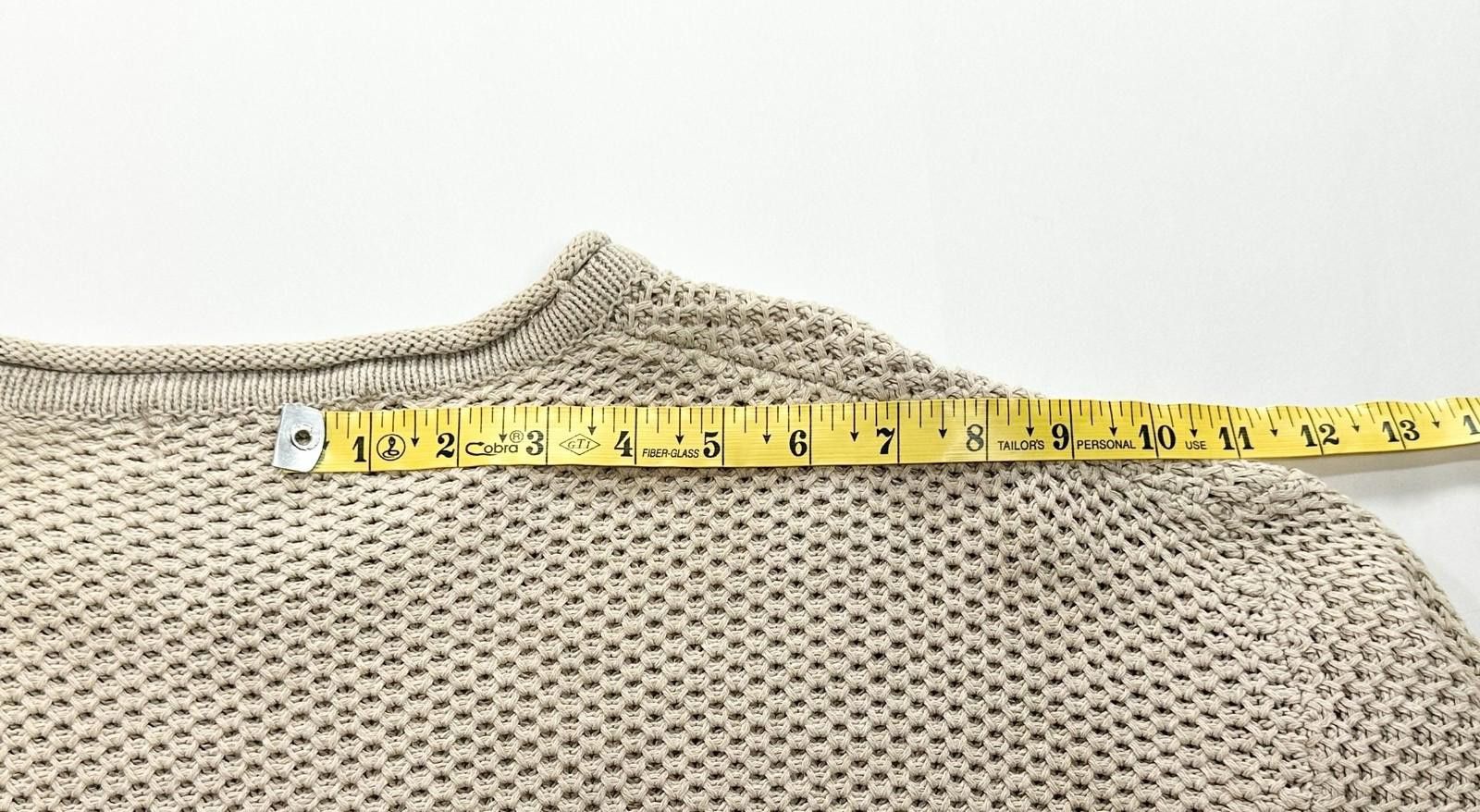 Greatland Apparel GreatLand Cable-Knit Ramie/Cotton Blend Sweater Brown Mens L Size US L / EU 52-54 / 3 - 5 Thumbnail