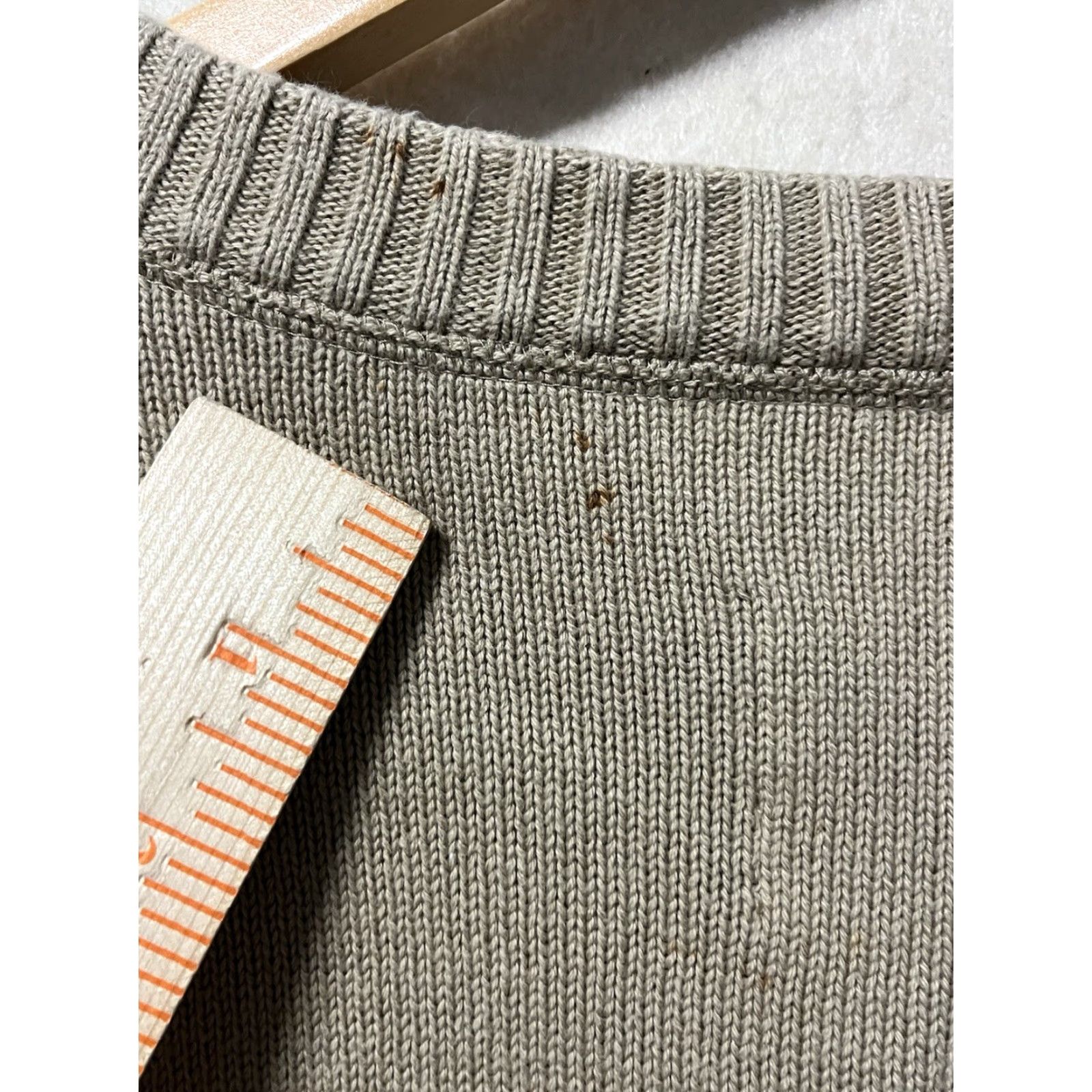 Life is Good Life is Good Beige Cotton Knitted Pullover Sweater Men L Crew Neck Size US L / EU 52-54 / 3 - 6 Thumbnail