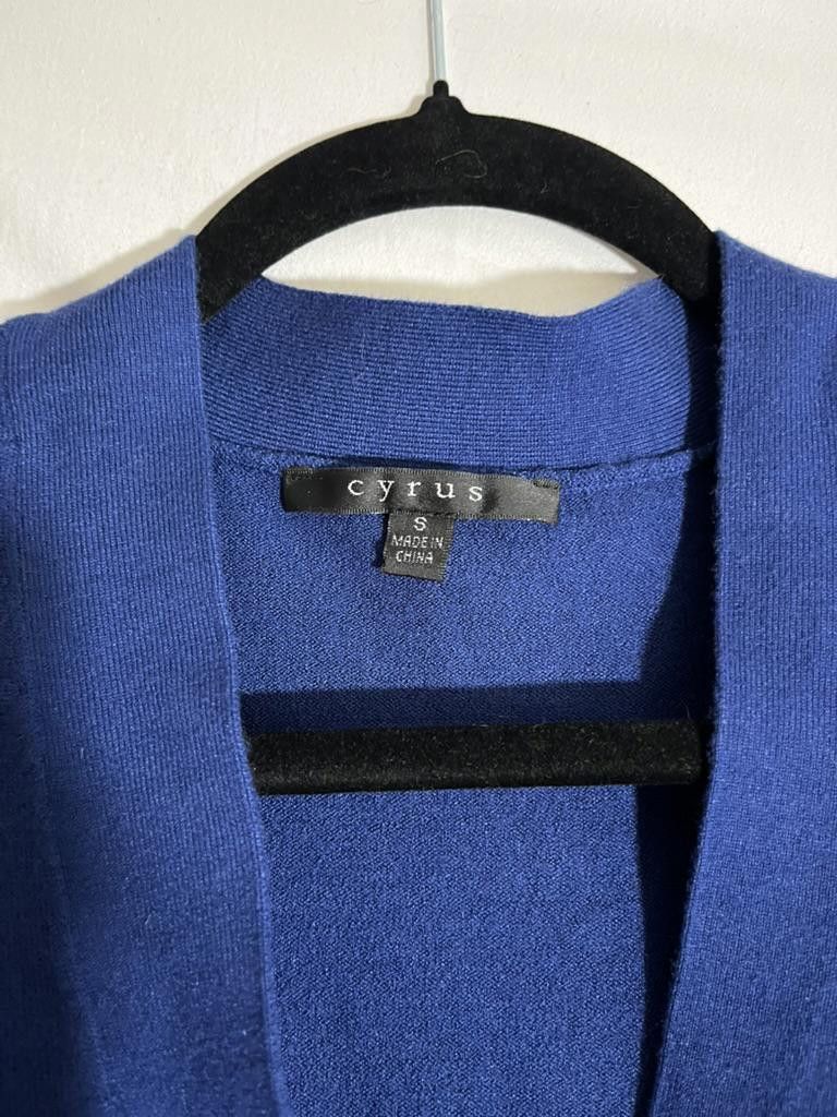 Caruso Cyrus Women's Blue Knit Cardigan - Size S Size S / US 4 / IT 40 - 2 Thumbnail