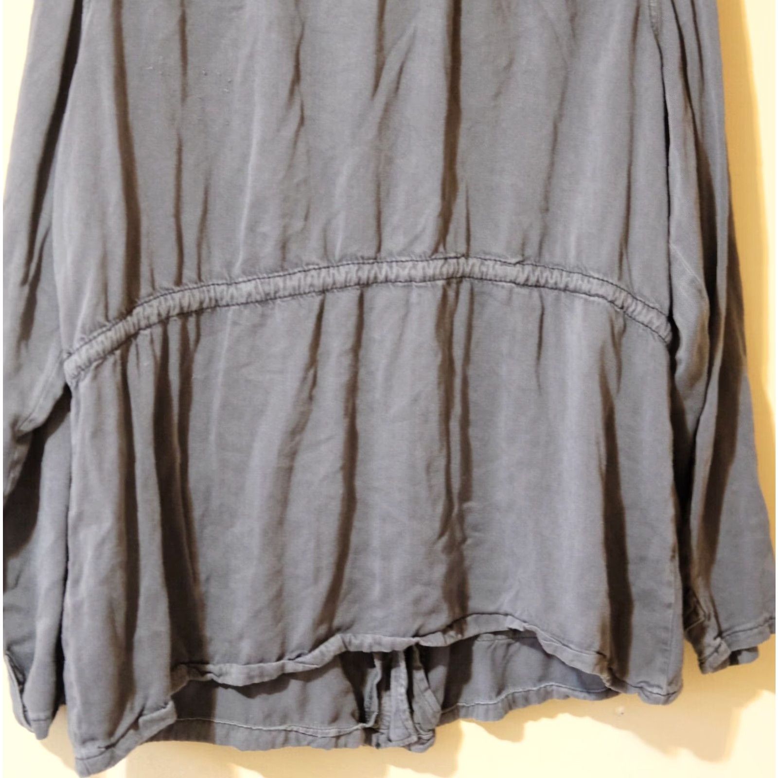 Vintage Maurices Women's Jacket Lightweight Full Zip Pockets Rayon Gray 2 Size XS / US 0-2 / IT 36-38 - 6 Thumbnail