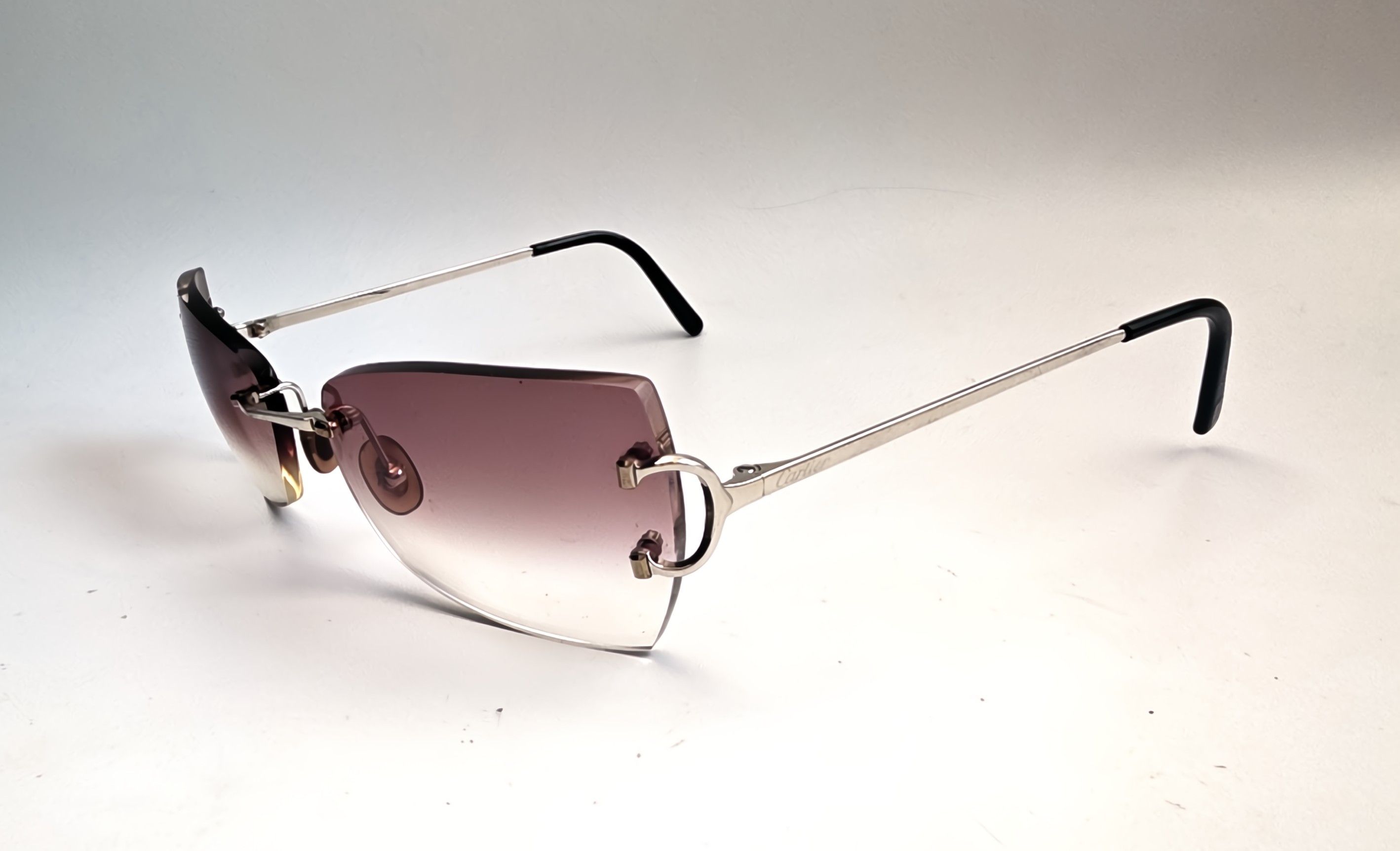Cartier Authentic Cartier Piccadilly Silver Rimless Sunglasses Size ONE SIZE - 9 Thumbnail