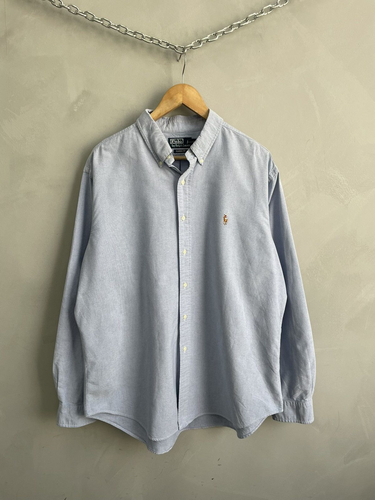 Polo Ralph Lauren y2k casual vintage Polo Ralph bear cotton shirt button up Size US XL / EU 56 / 4 - 1 Thumbnail
