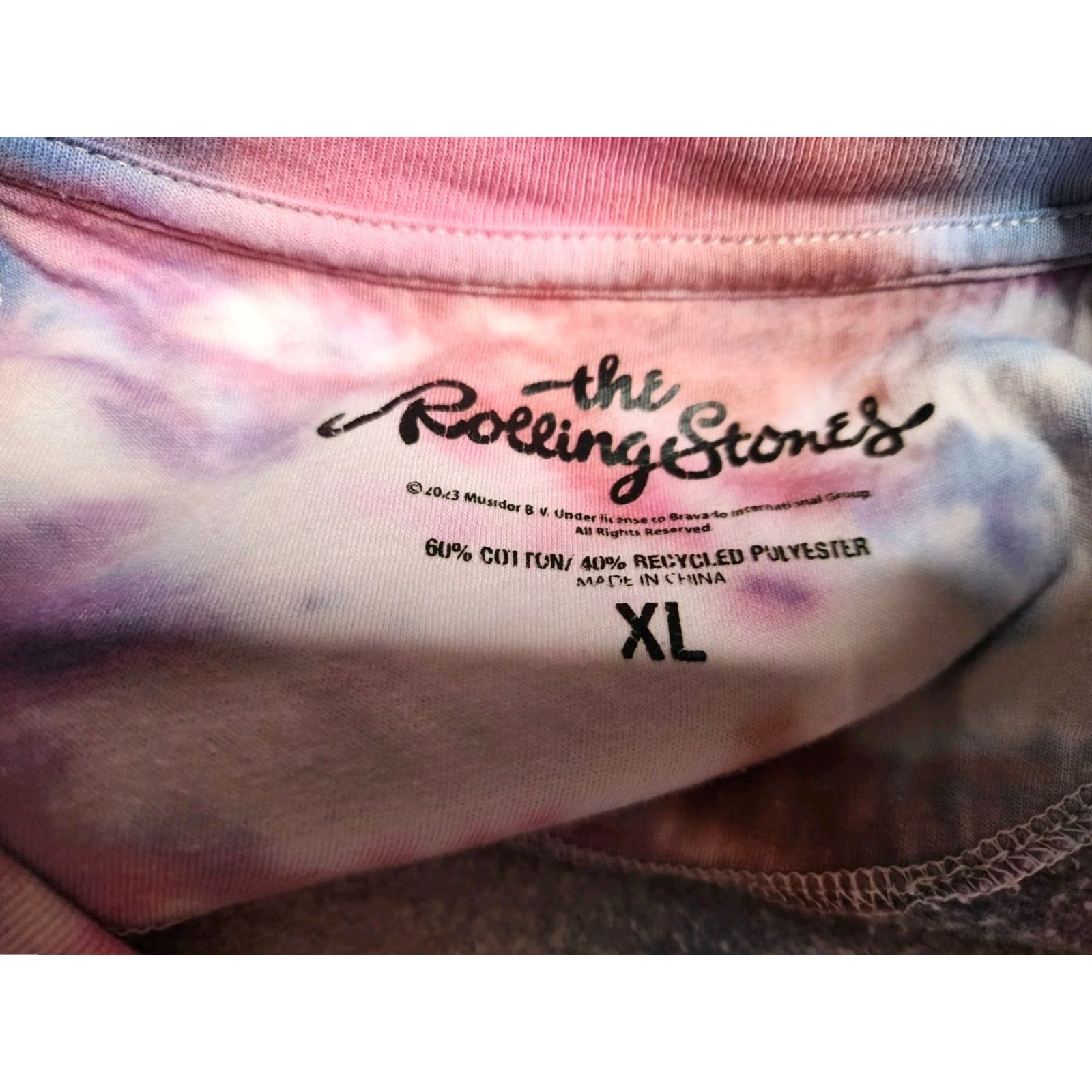 Vintage Vintage Rolling Stones Crewneck Sweatshirt Tie Dye Womens XL Cotton Blend Oversized Pullover Fleece Thrash Style Size XL / US 12-14 / IT 48-50 - 4 Thumbnail