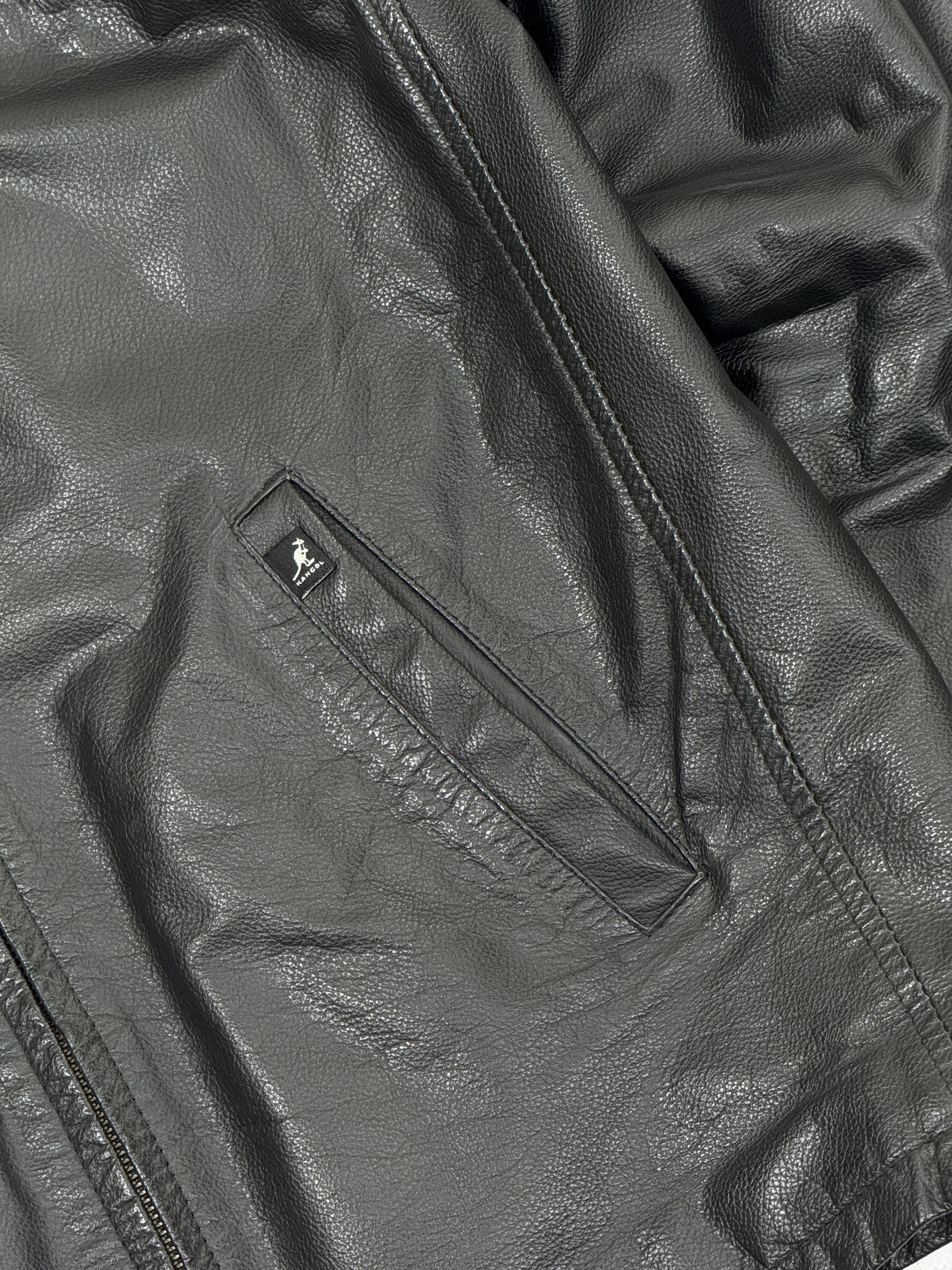 Kangol × Vintage Vintage Kangol Leather Jacket Full Zip Size US M / EU 48-50 / 2 - 5 Thumbnail