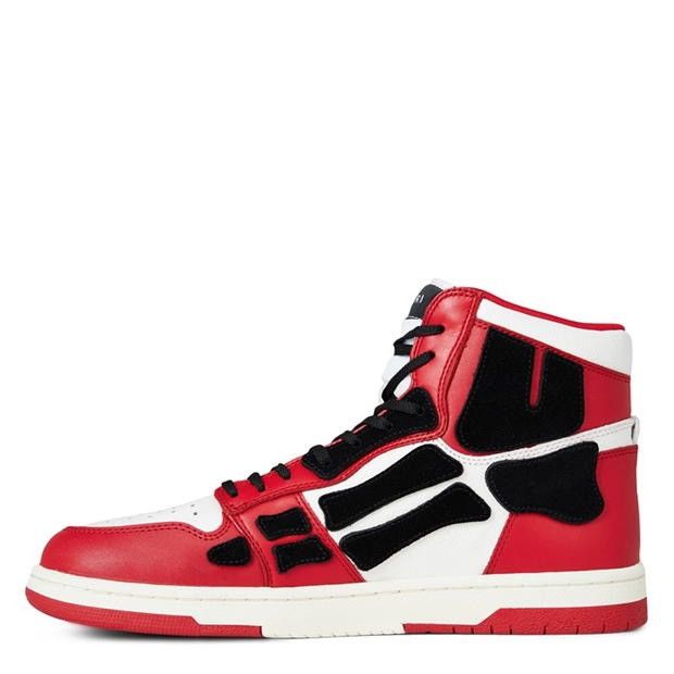 Amiri NEW AUTHENTIC AMIRI SKEL RED/BLACK/WHITE SKELETON HI TOPS 42 Size US 9 / EU 42 - 4 Thumbnail