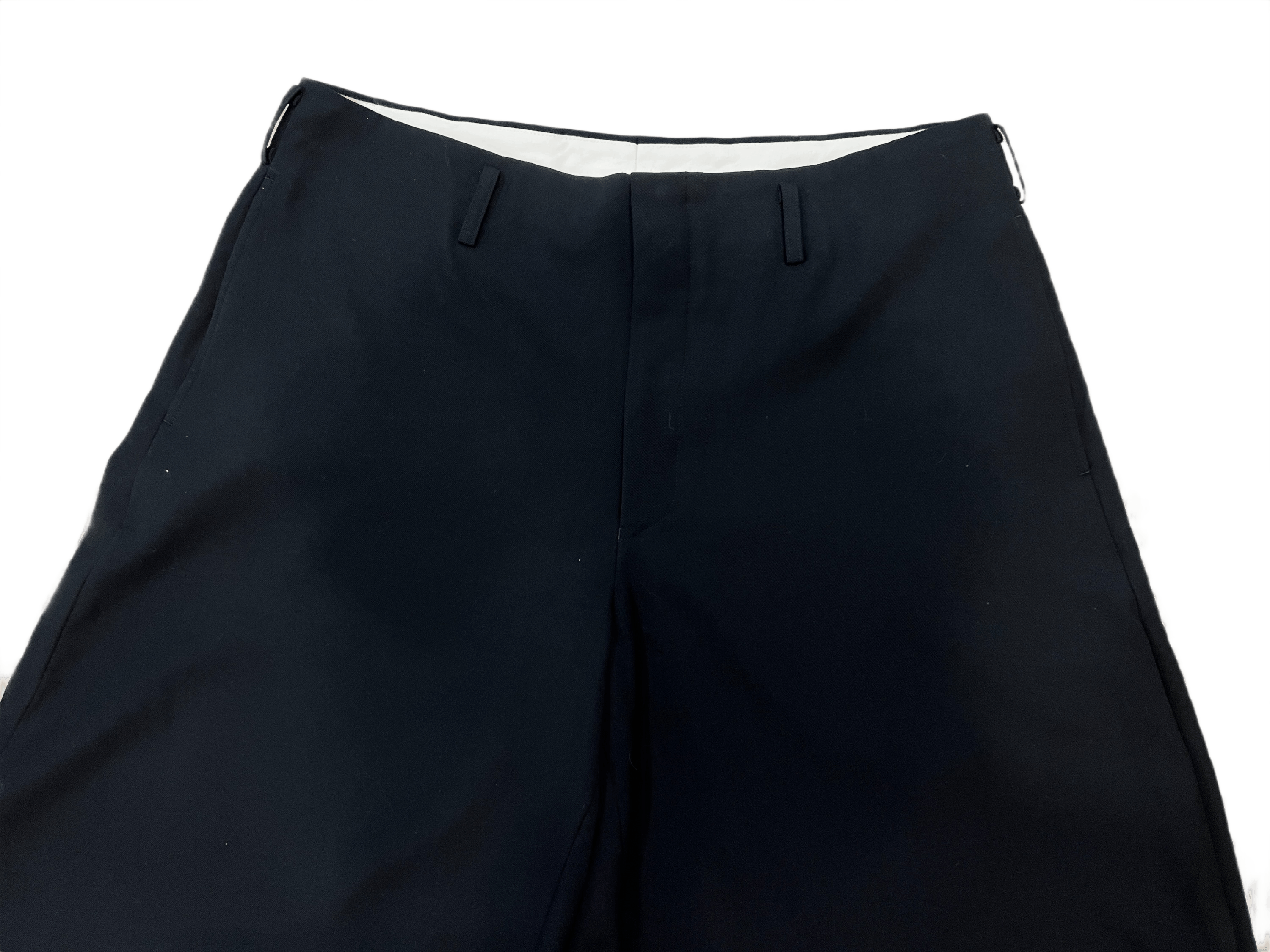 Comme des Garcons Homme Plus Gabardine Wool Loose Leg Tailored Pants Size US 34 / EU 50 - 2 Thumbnail