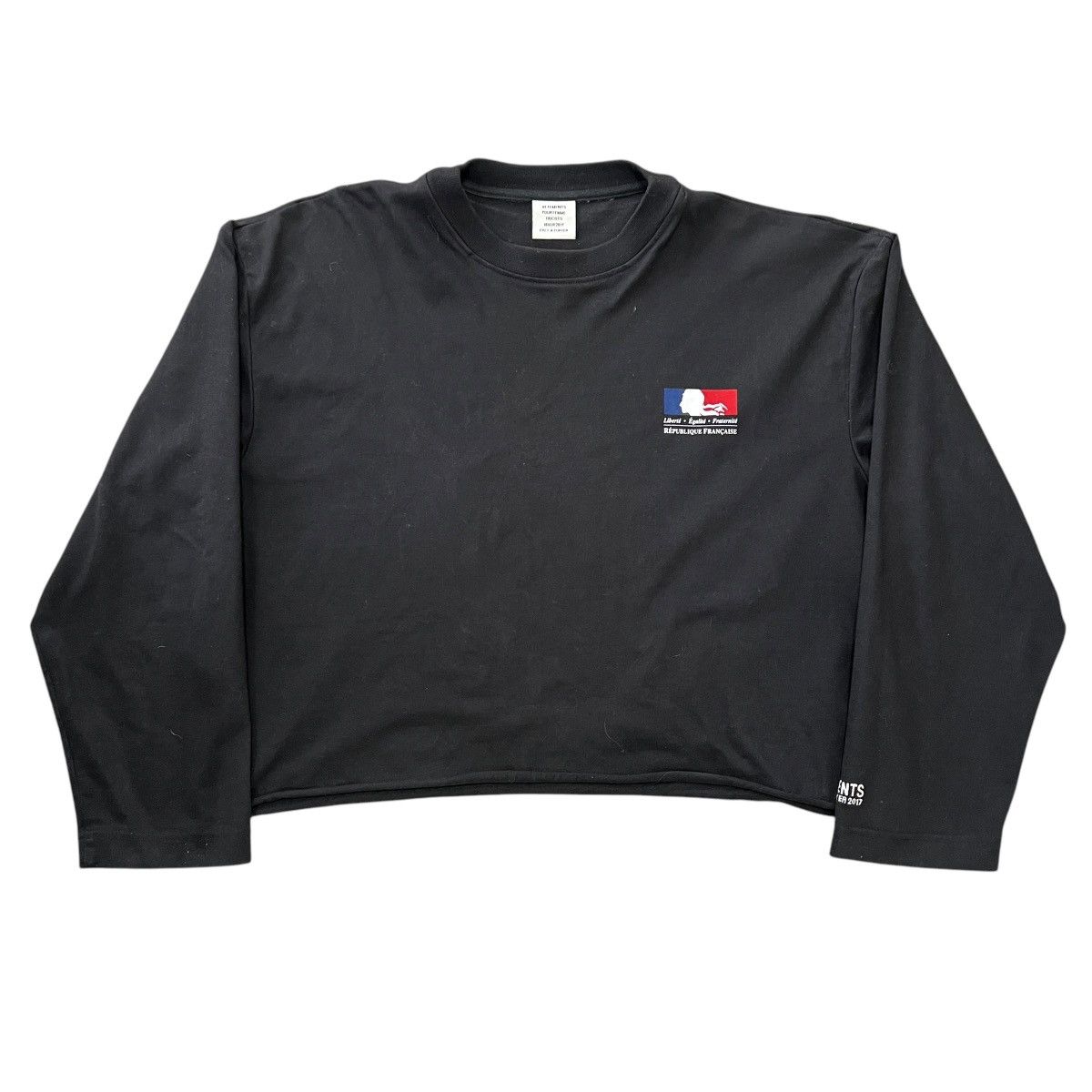 Vetements VETEMENTS 2017AW “République Française” Long Sleeve T-Shirt Size US M / EU 48-50 / 2 - 1 Thumbnail