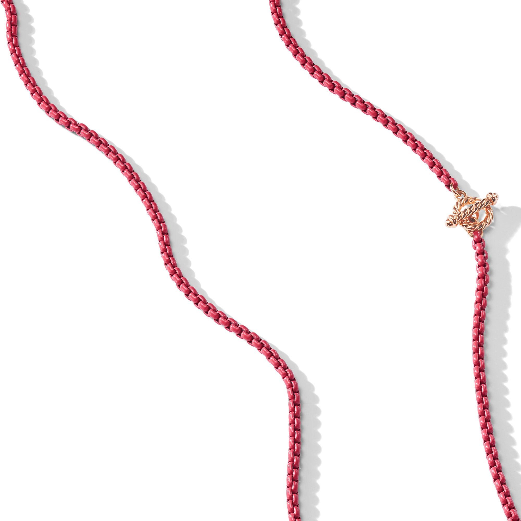 David Yurman o1w1db10525 N13302 Necklace in Coral with 14K Rose Gold Size ONE SIZE - 2 Thumbnail