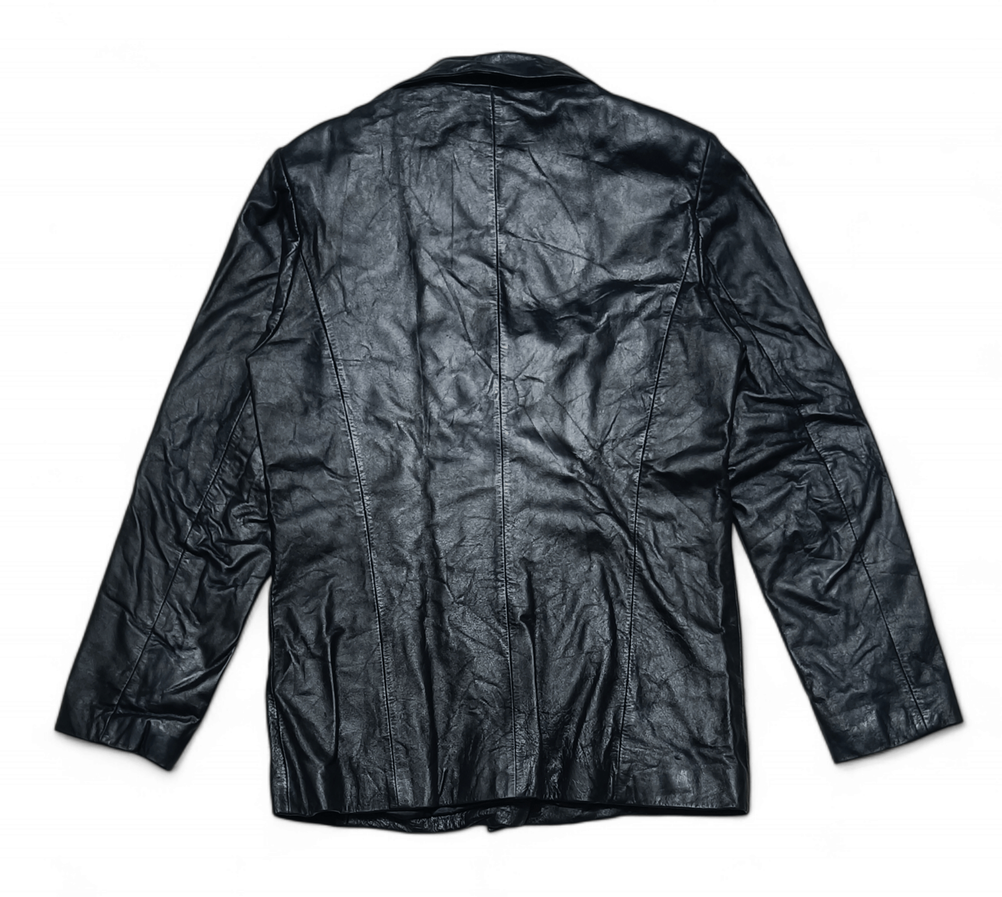 Vintage Vintage Y2K DIXIE Women's Sheepskin Black Leather Jacket Size S / US 4 / IT 40 - 4 Thumbnail