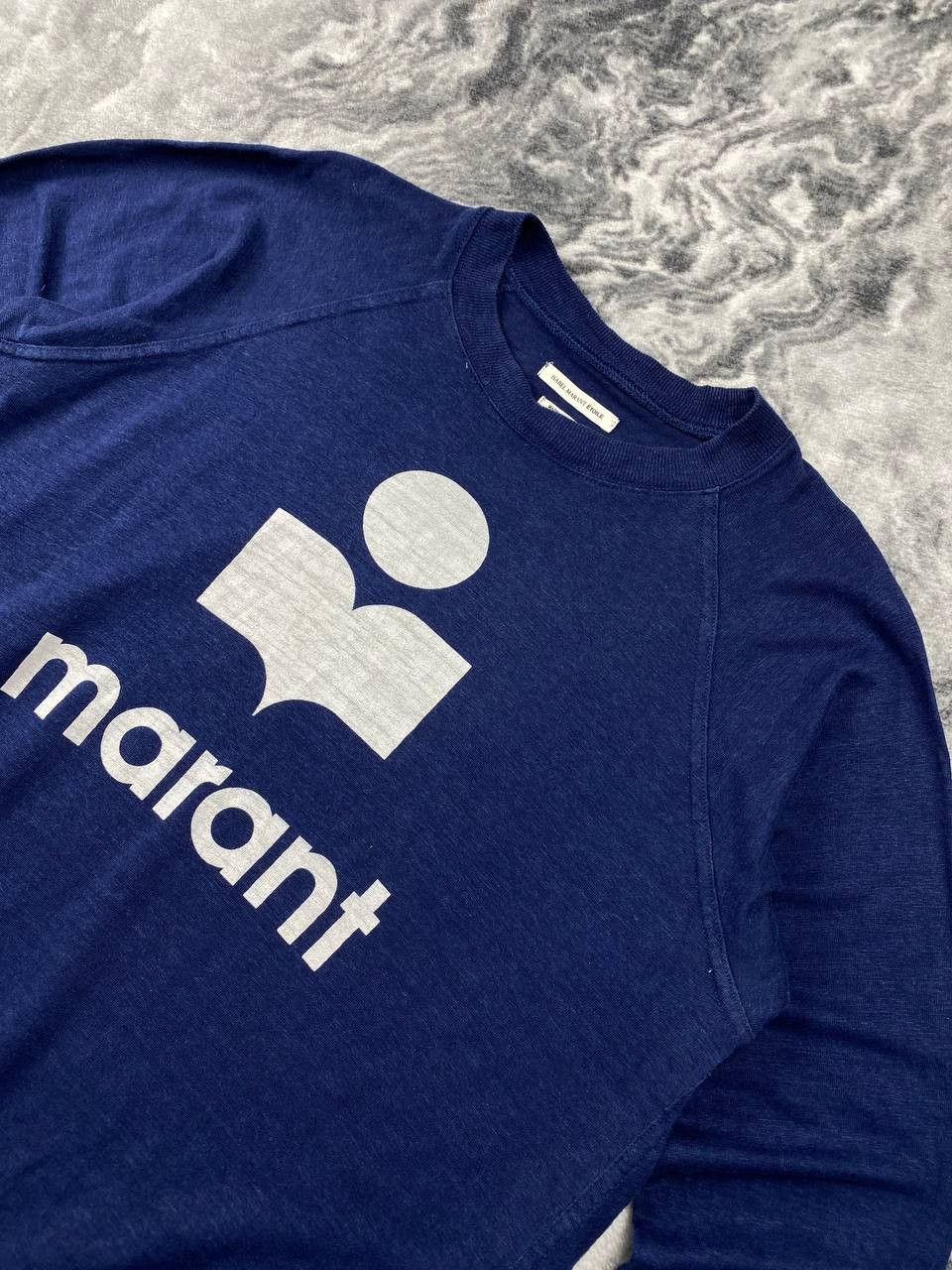 Isabel Marant Isabel Marant Étoile Long Sleeve Big Logo Women Size M Blue Size M / US 6-8 / IT 42-44 - 2 Thumbnail