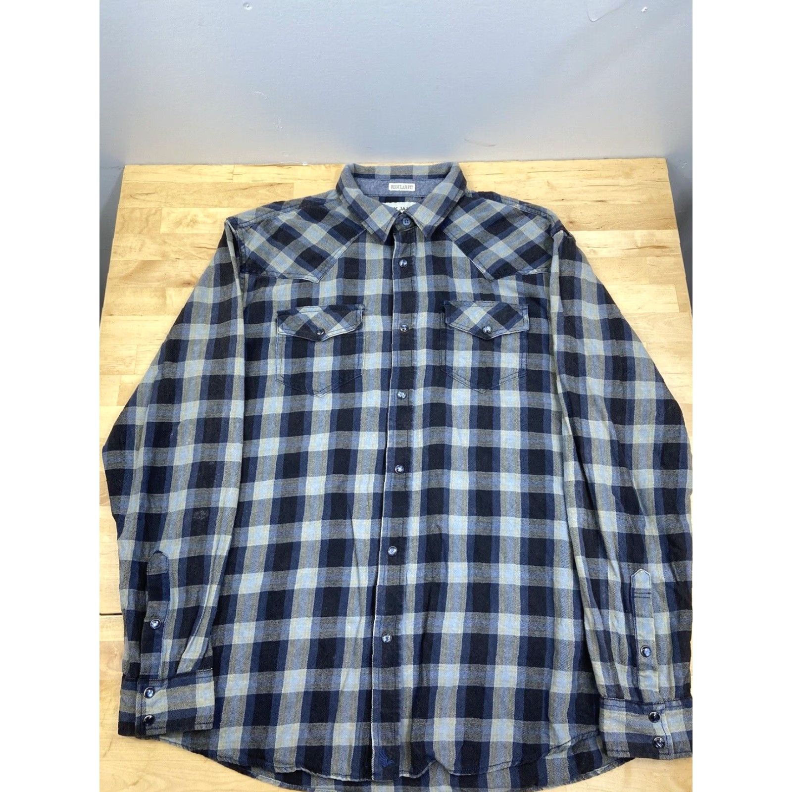 Cody James Cody James Button Up Shirt mens L Blue Plaid Pearl Snap Western Cowboy #8731 Size US L / EU 52-54 / 3 - 2 Thumbnail