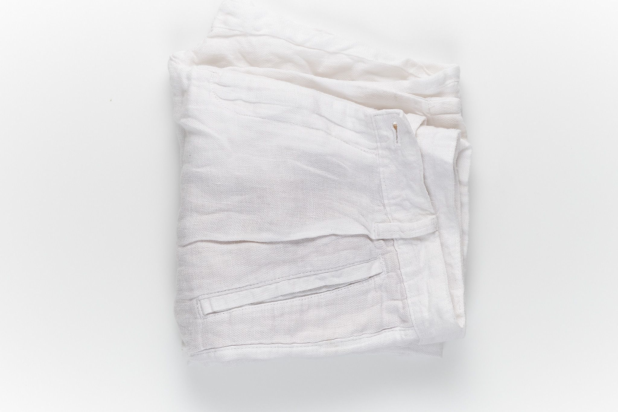 Zara ZARA 100% LINEN WHITE PANTS US:29 Size US 29 - 6 Thumbnail