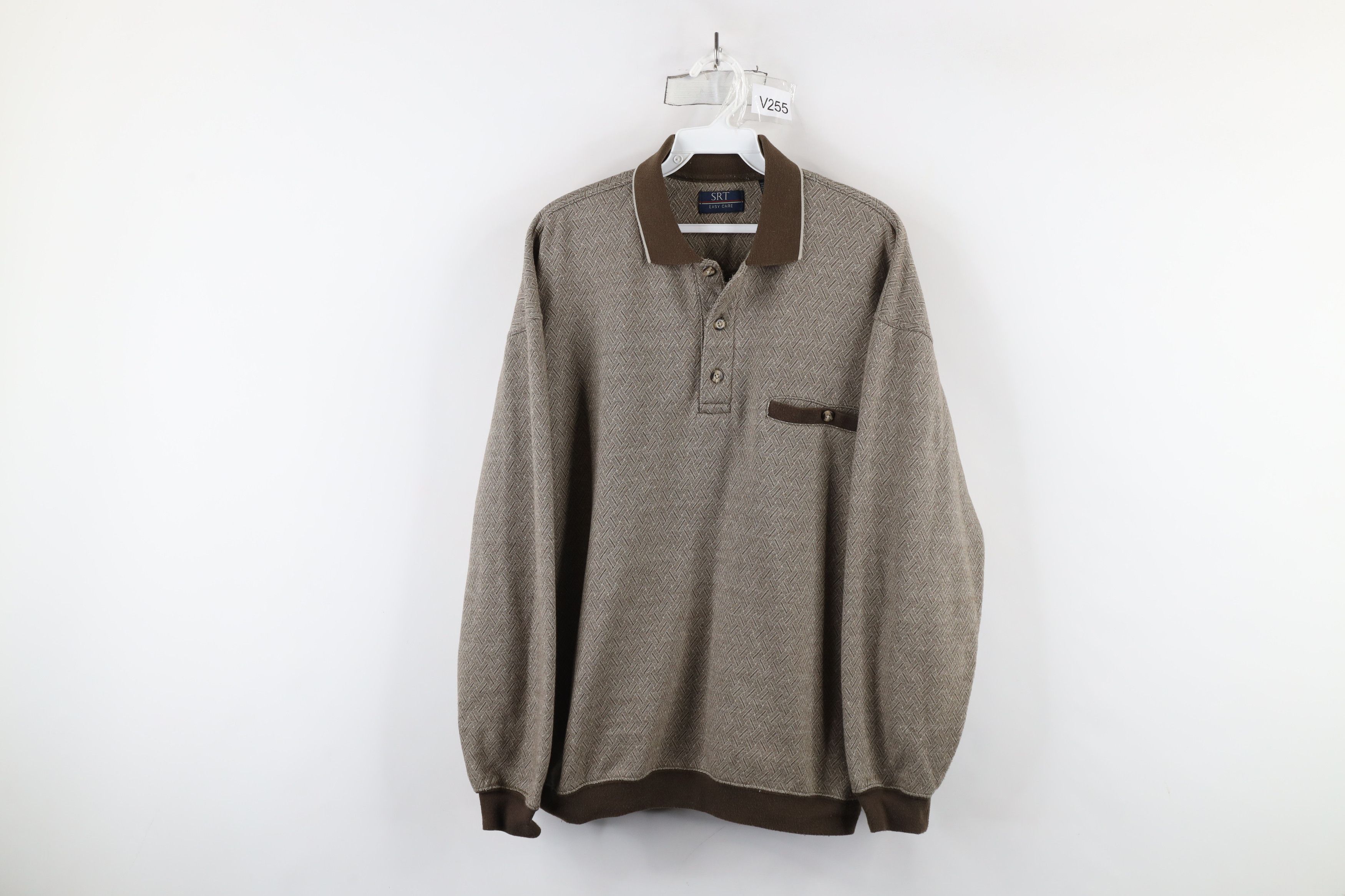 Vintage Vintage 90s Streetwear Geometric Pullover Sweatshirt Size US M / EU 48-50 / 2 - 1 Thumbnail