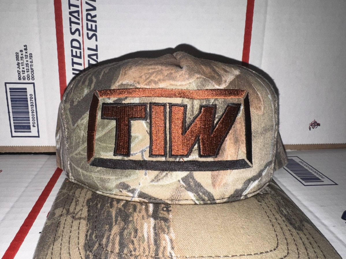 Other Vtg TIW oil gas construction corporation camo hat cap retro Size ONE SIZE - 2 Thumbnail
