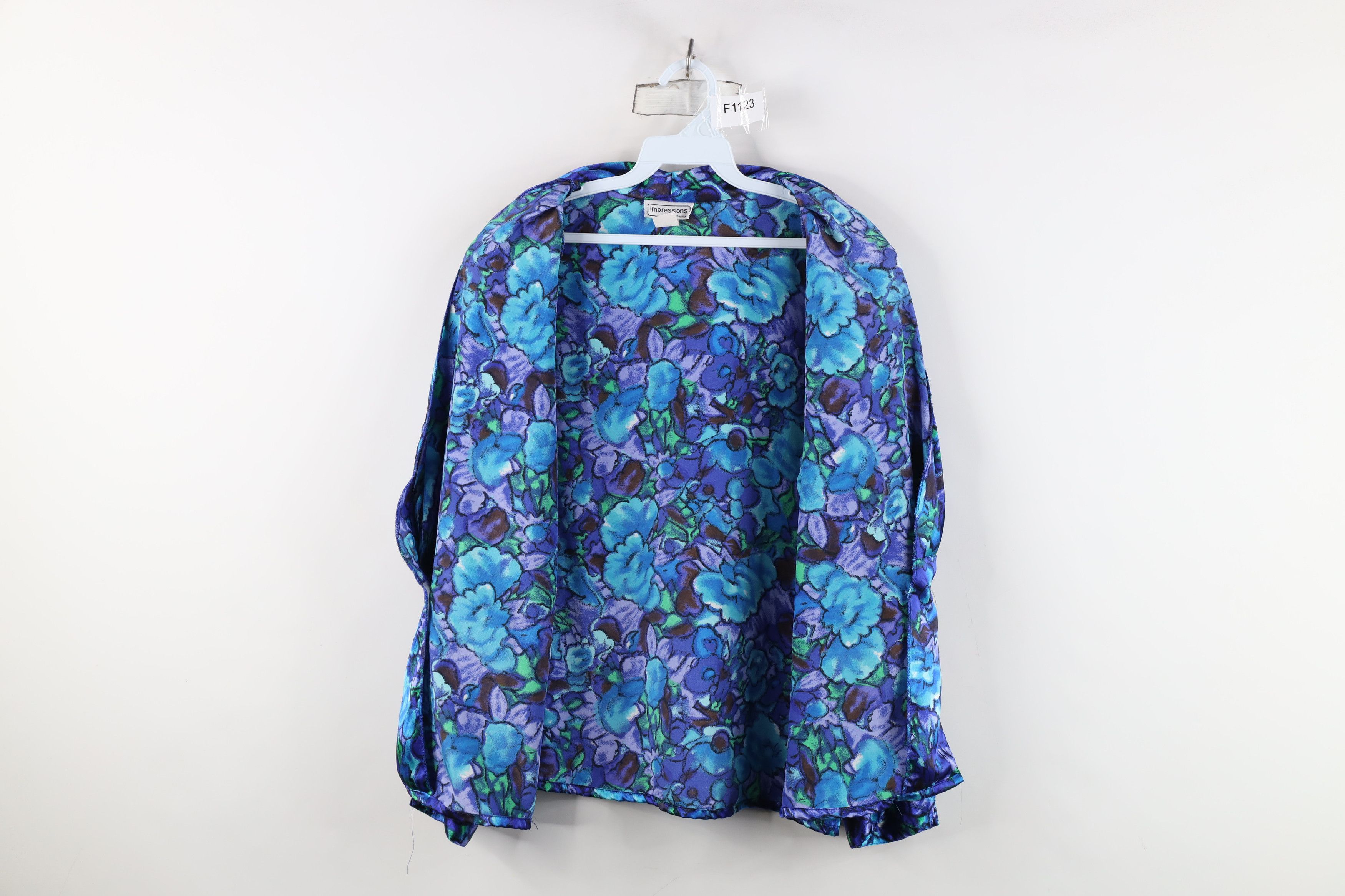 Vintage Vintage 80s 90s Streetwear Flower Blazer Shirt Jacket USA Size XL / US 12-14 / IT 48-50 - 11 Thumbnail