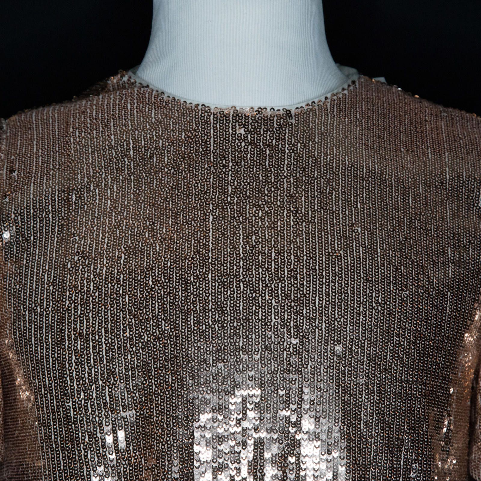 Other Sezane Sequin Short Sleeve Blouse Kitty Light Gold Top US 4 Size S / US 4 / IT 40 - 2 Thumbnail