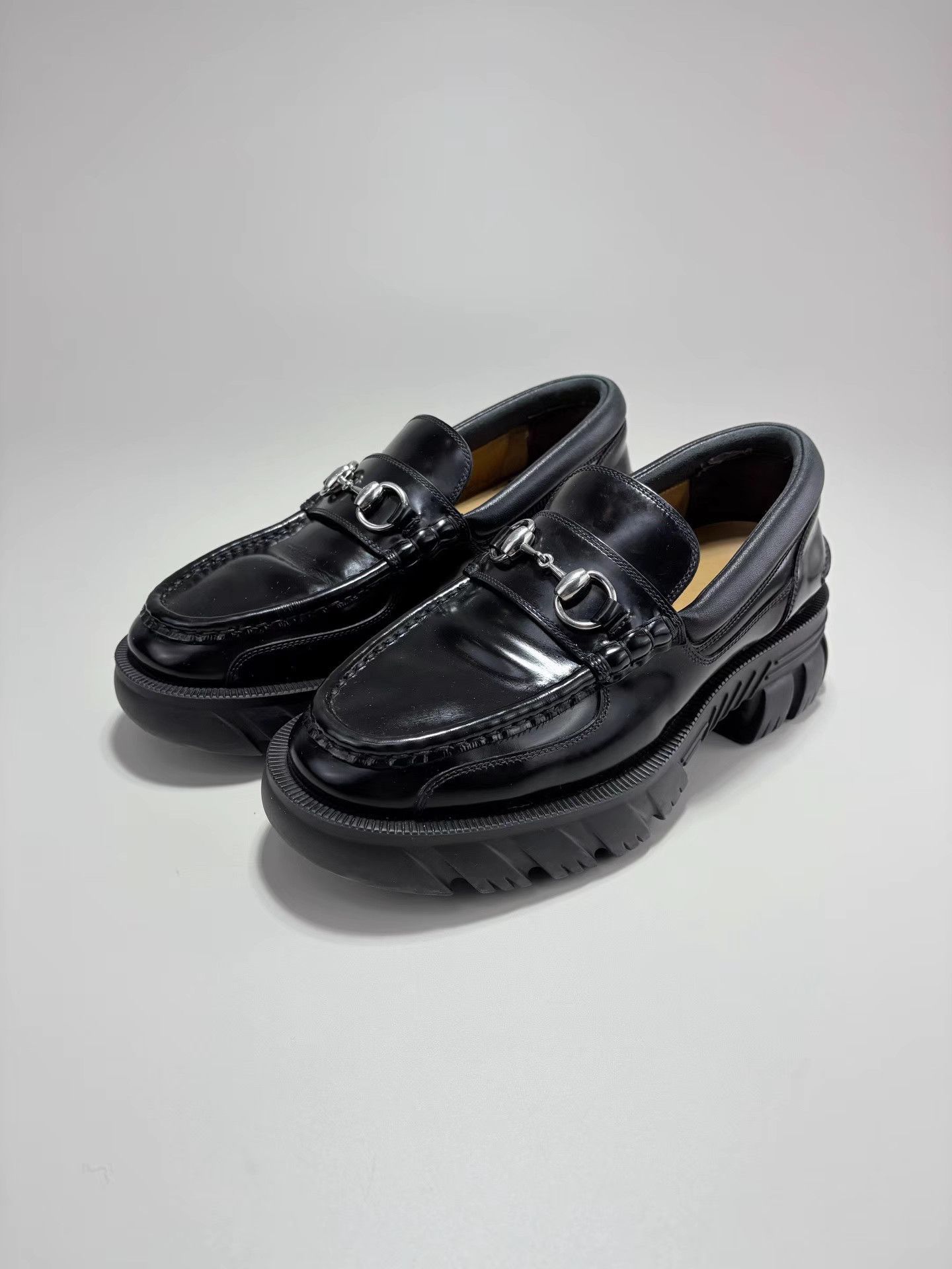 Gucci GUCCI Horsebit Platform Loafers Size US 9.5 / IT 39.5 - 1 Thumbnail