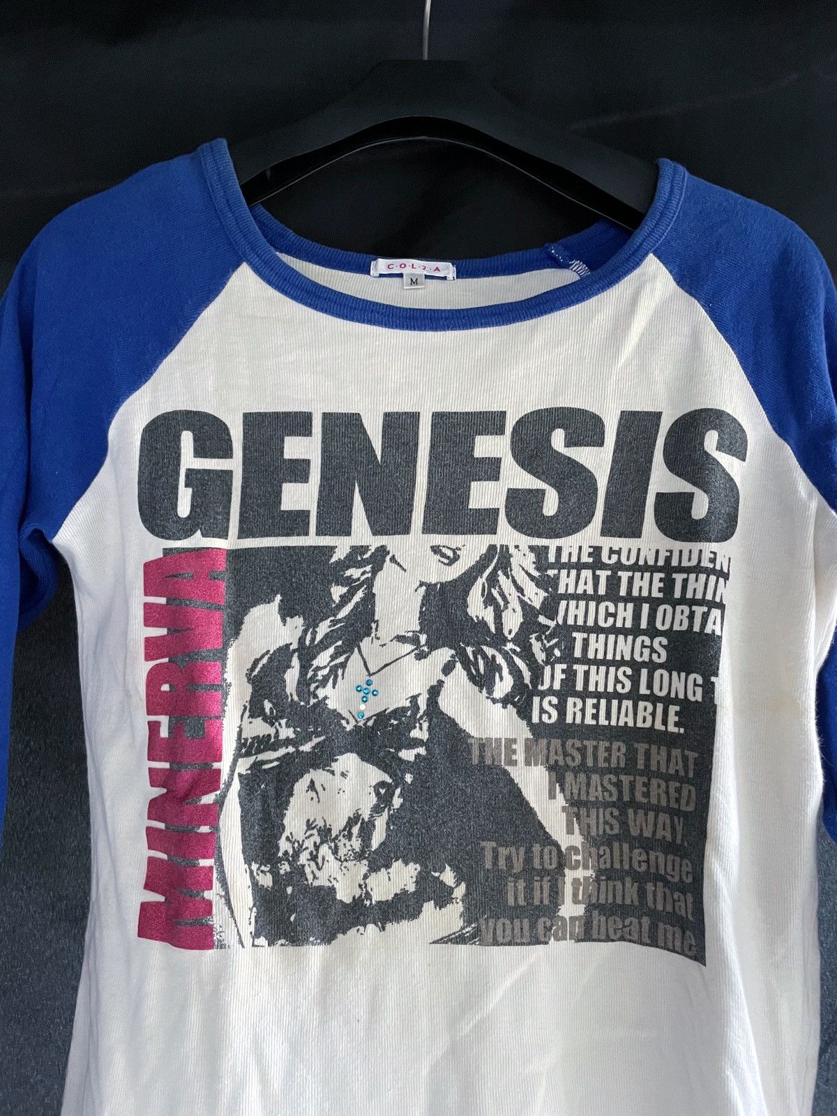 20471120 LUSTER MINERVA SAYING C.O.L.Z.A LONG SLEEVE Size US S / EU 44-46 / 1 - 3 Thumbnail