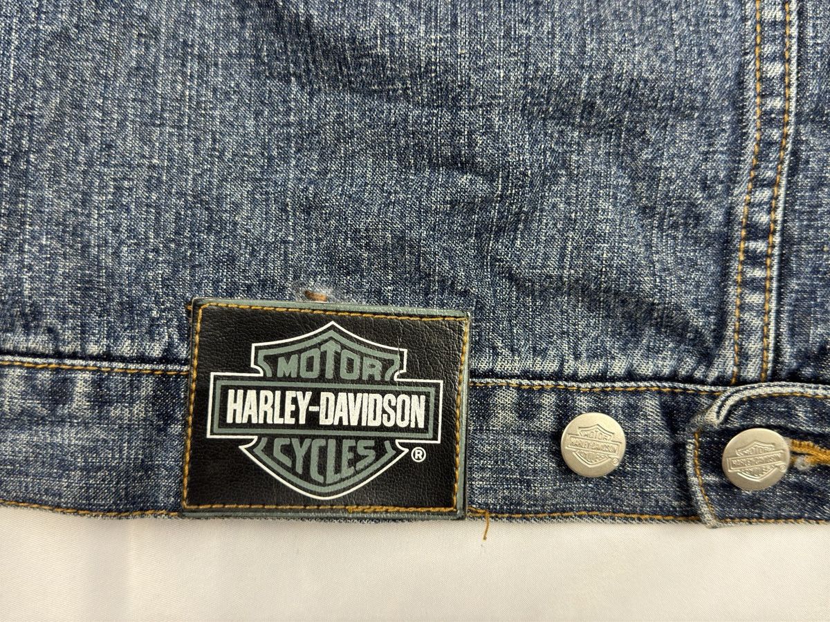Harley Davidson × Vintage harley davidson denim jacket M 12/14 Size US S / EU 44-46 / 1 - 10 Thumbnail