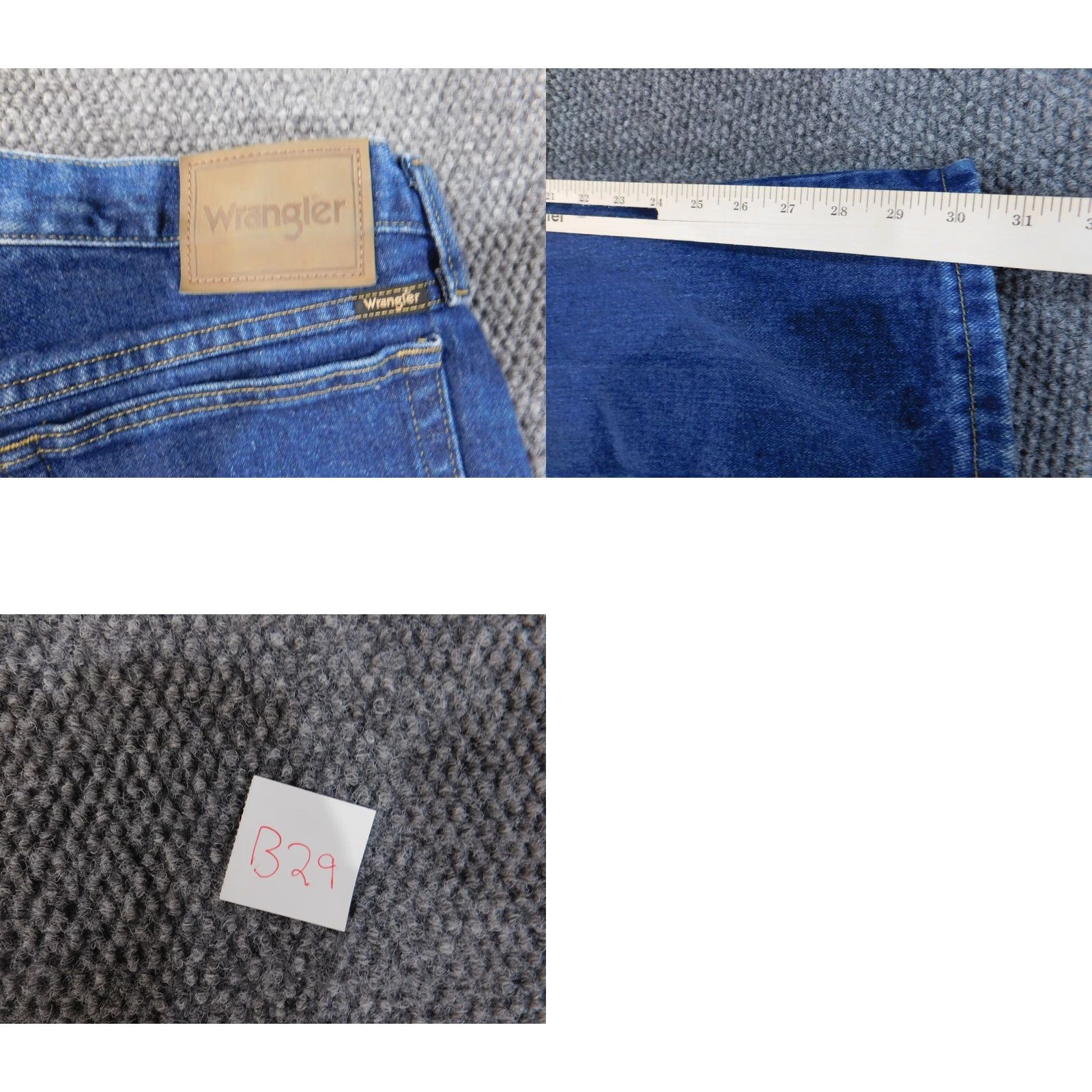 Wrangler Wrangler Jeans Mens 32x30 Blue Straight Workwear Outdoors Rugged Denim Jeans Size US 32 / EU 48 - 8 Thumbnail
